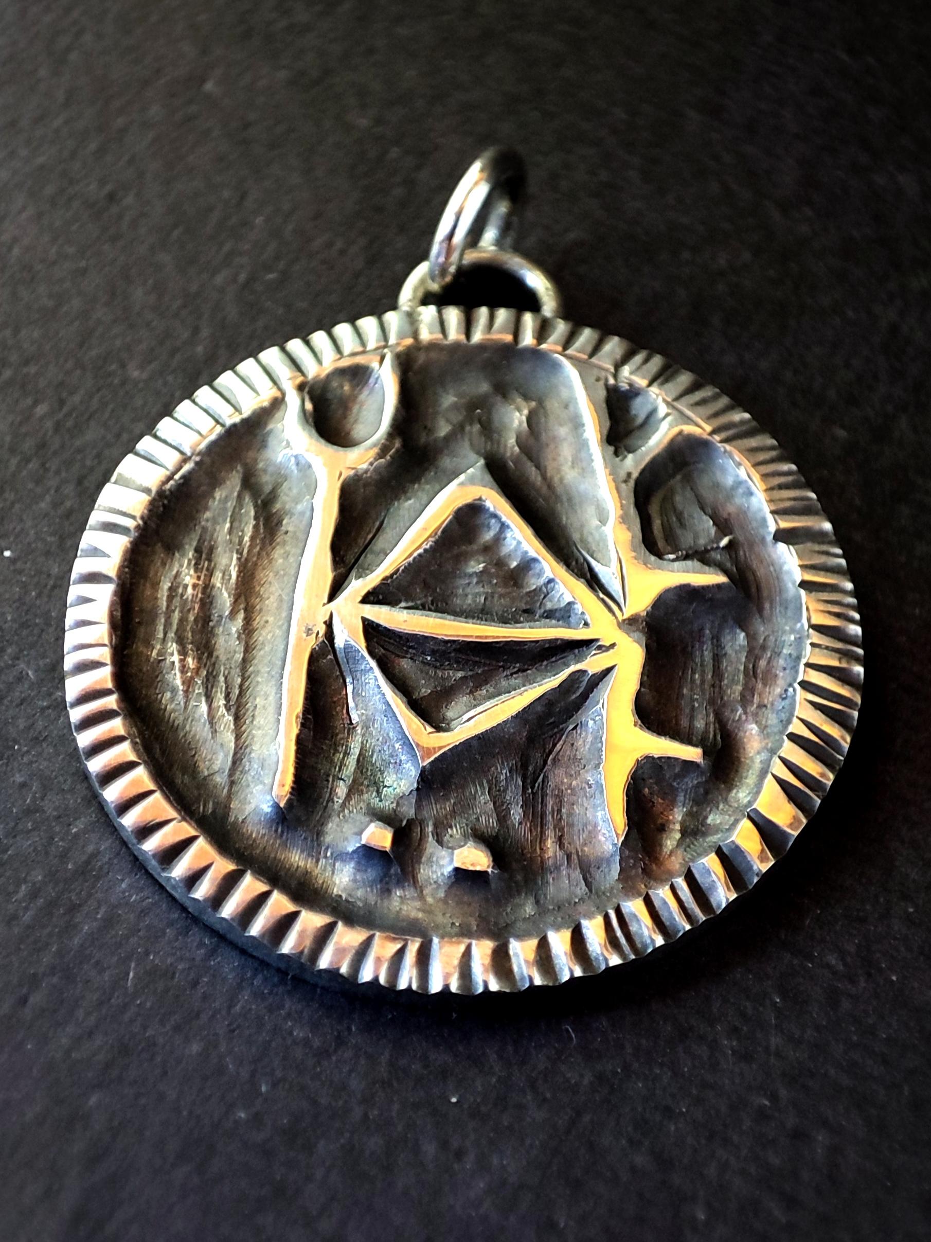 Sterling Silver Rune Pendant