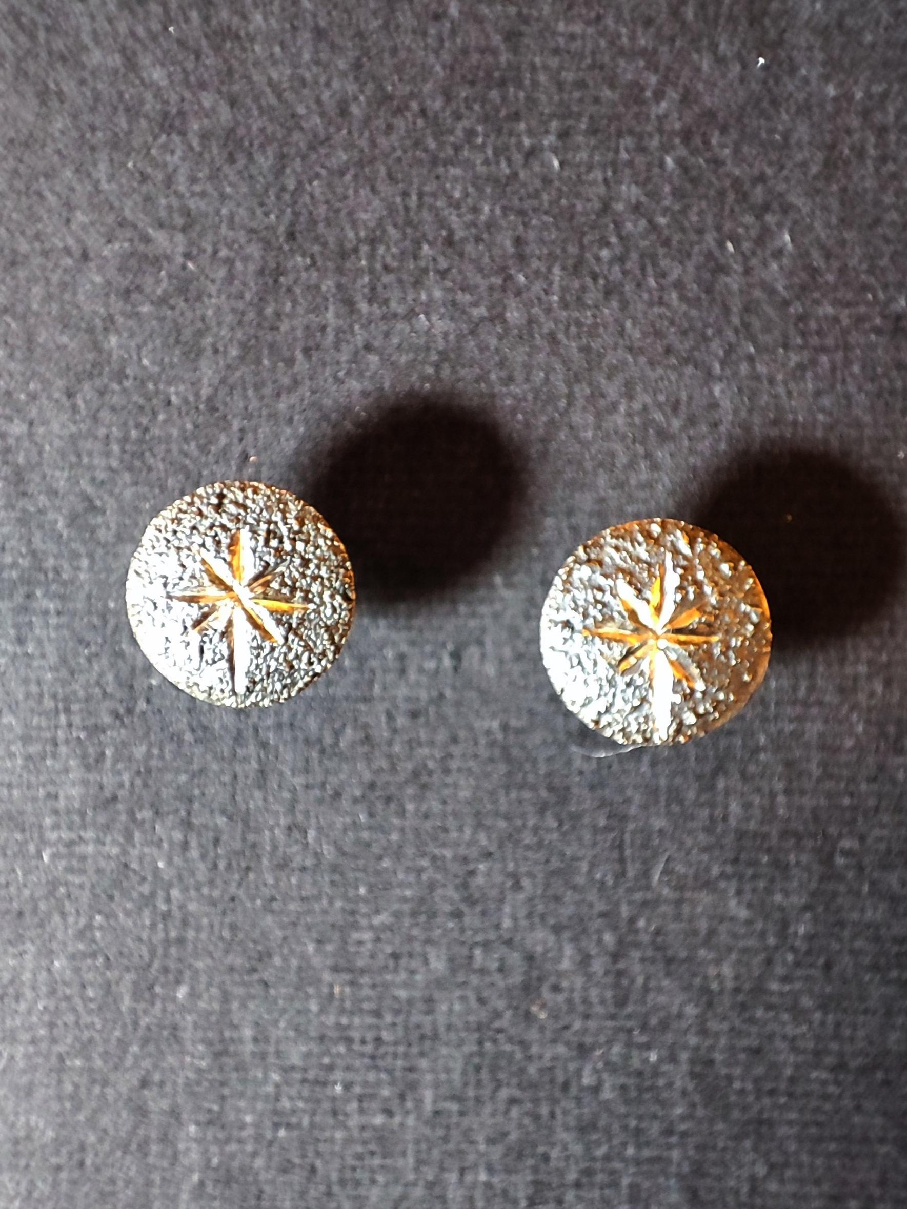 Sterling Silver Star Dust Stud Earrings