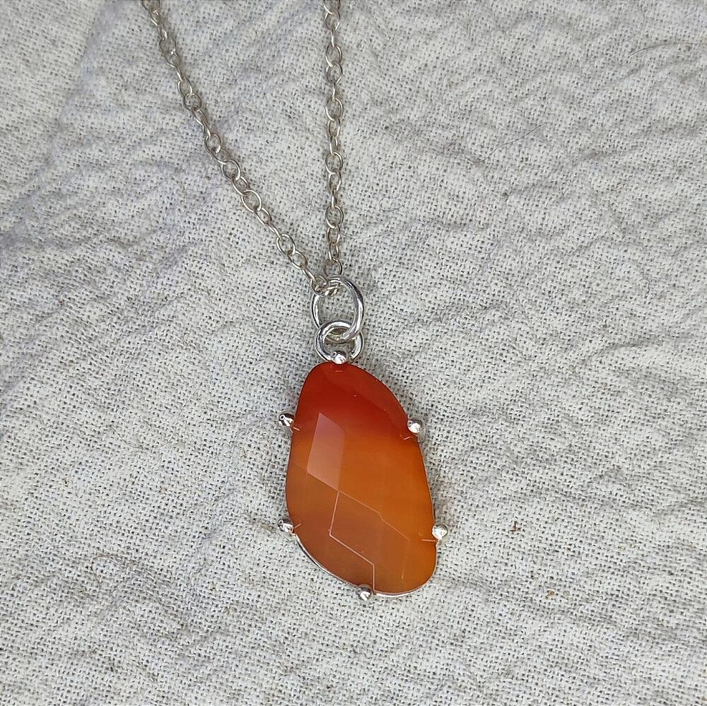 Hot Carnelian Rosecut Freeforms