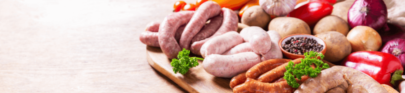 Ingredients to make healthy sausage recipes