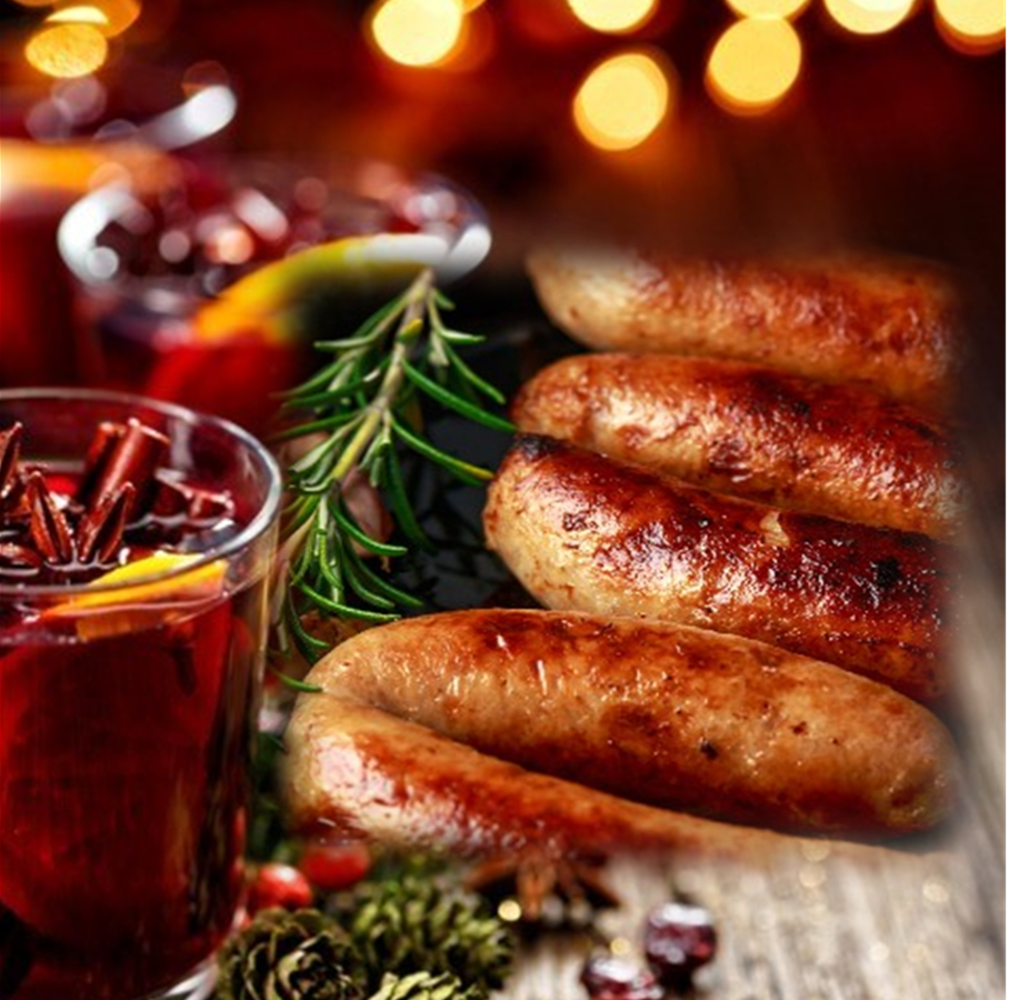 Merry Mulled Wine Sausages
