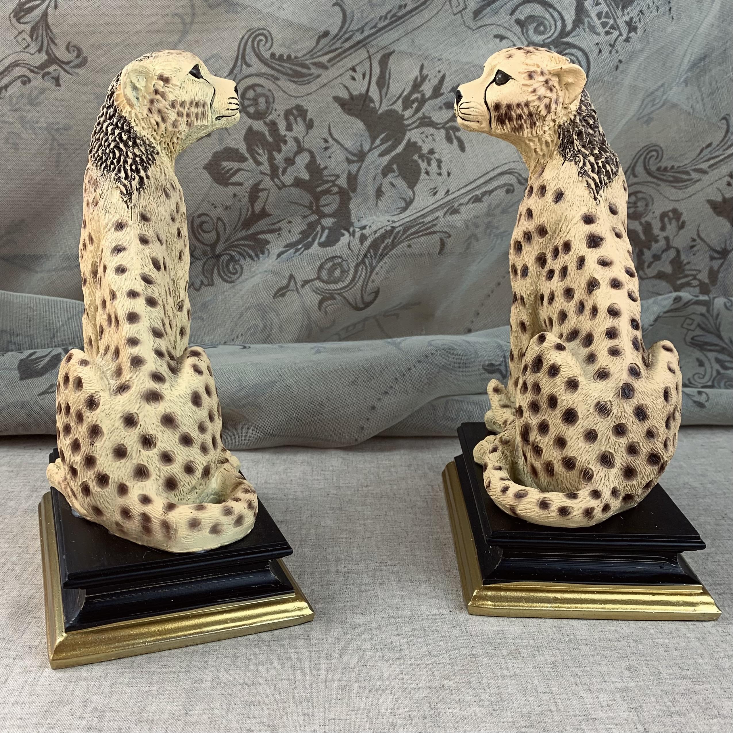 Cheetah Bookends Set of 2