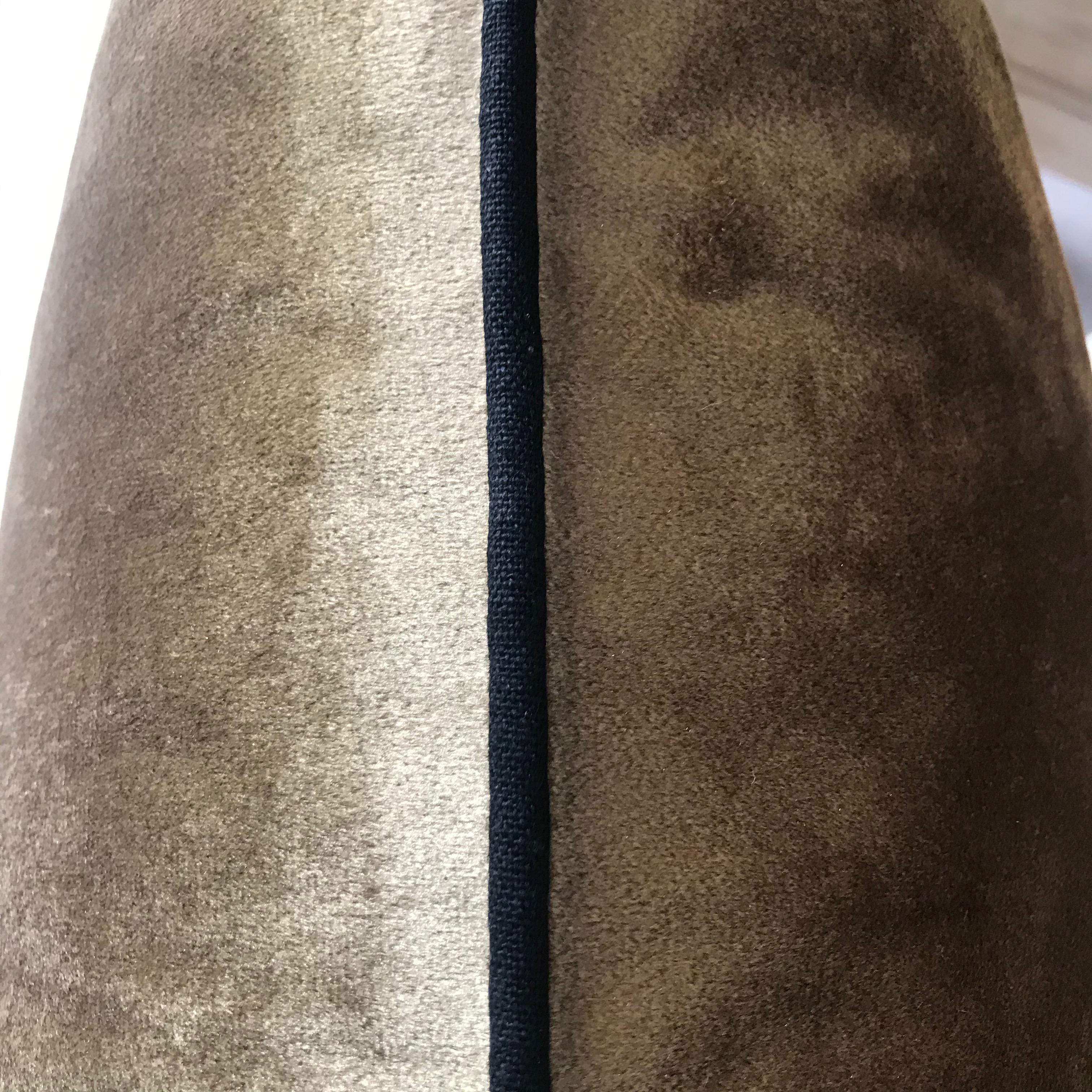 Luxe Old Gold Piped Cushion Cover Vintage Hare