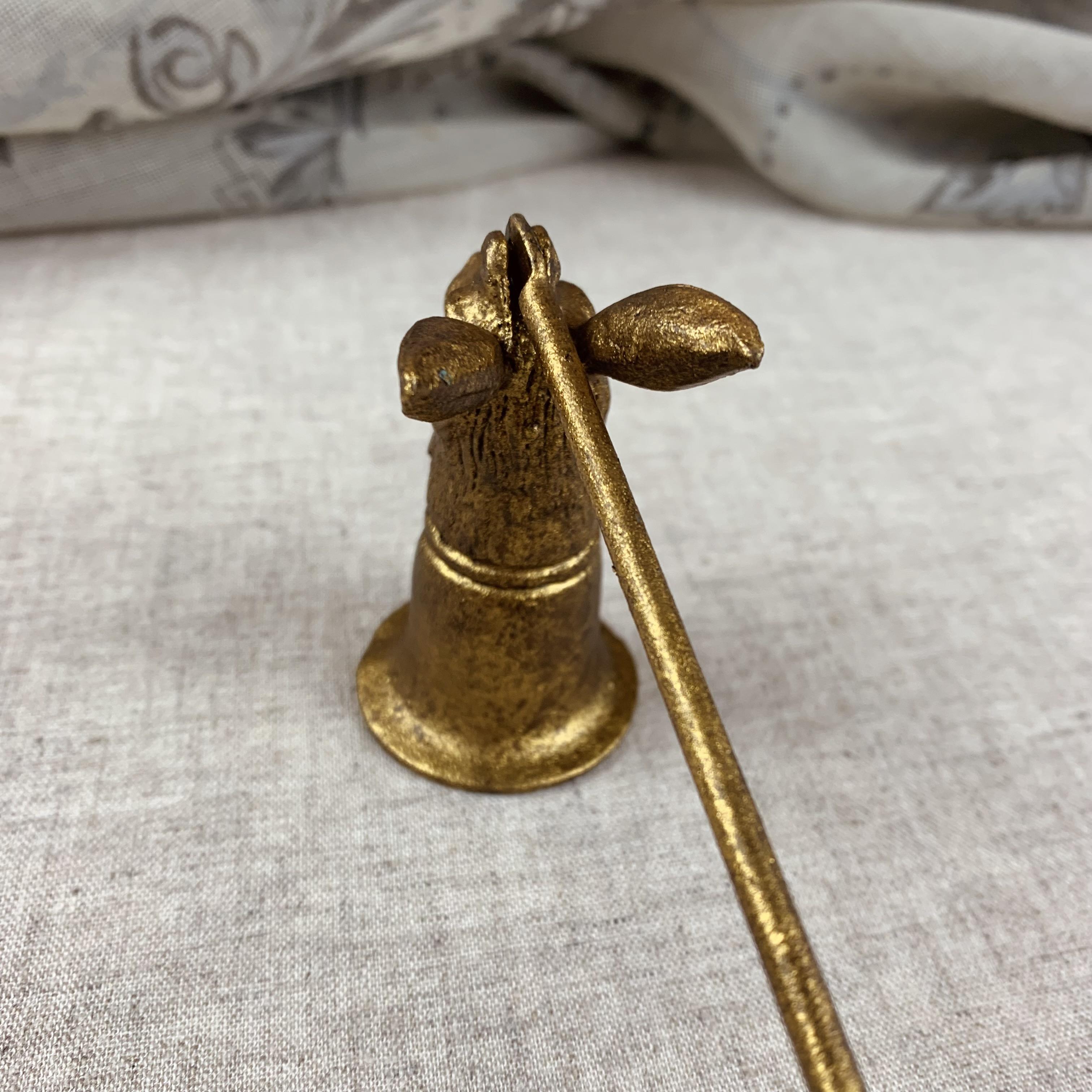 Gold Metal Hare Snuffer Decorative Snuffer Candle and Light
