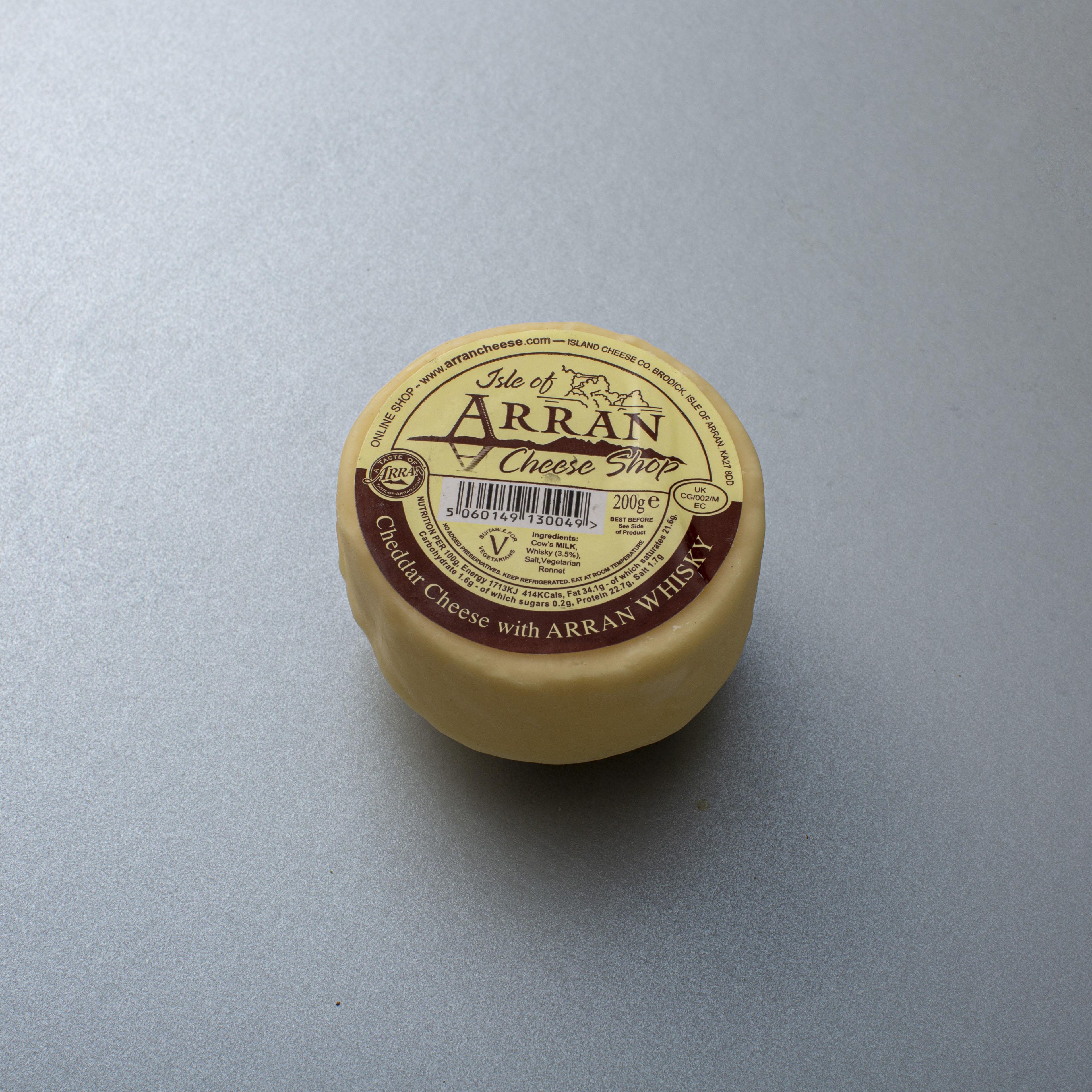 Isle of Arran Cheddar Cheese with Arran Whisky