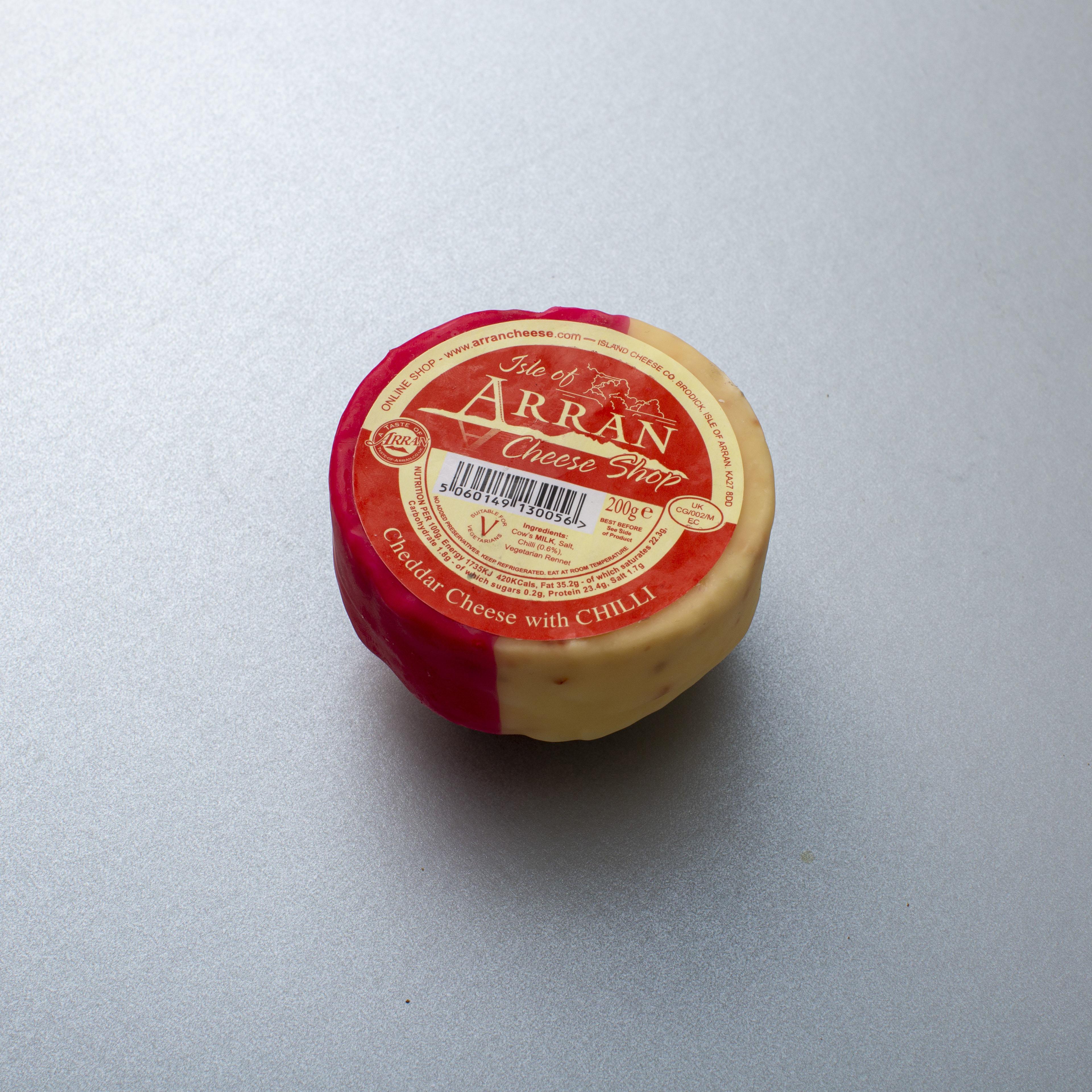 Isle of Arran Cheddar Cheese with Chilli