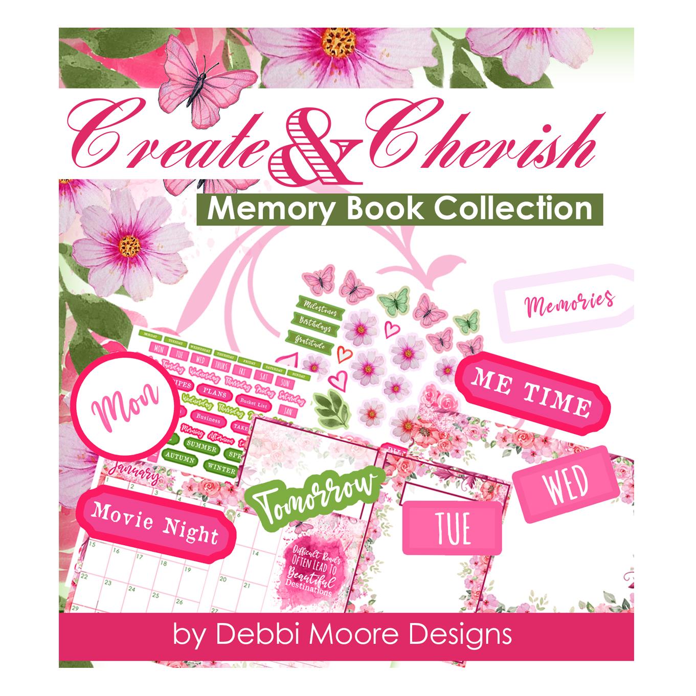 Create and Cherish Note Book Memory Book Kit - Set 3 Vintage