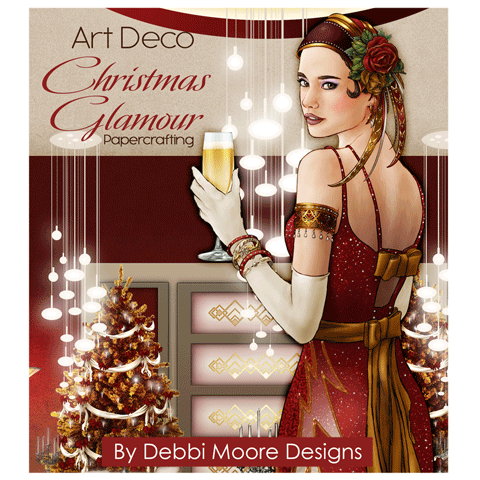 Debbi Moore Designs ~ Art Deco Match It Christmas Inserts & Square Topper Kit 