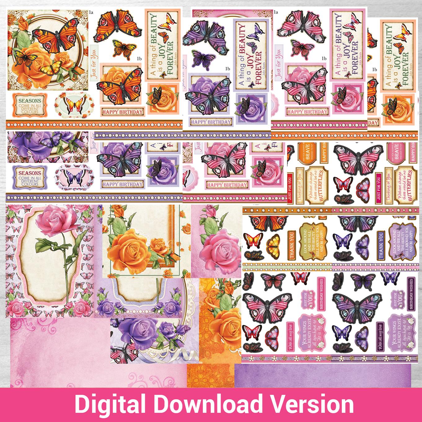 Butterfly Surprise - Enchanted Butterfly Cardmaking Kit Digital Download