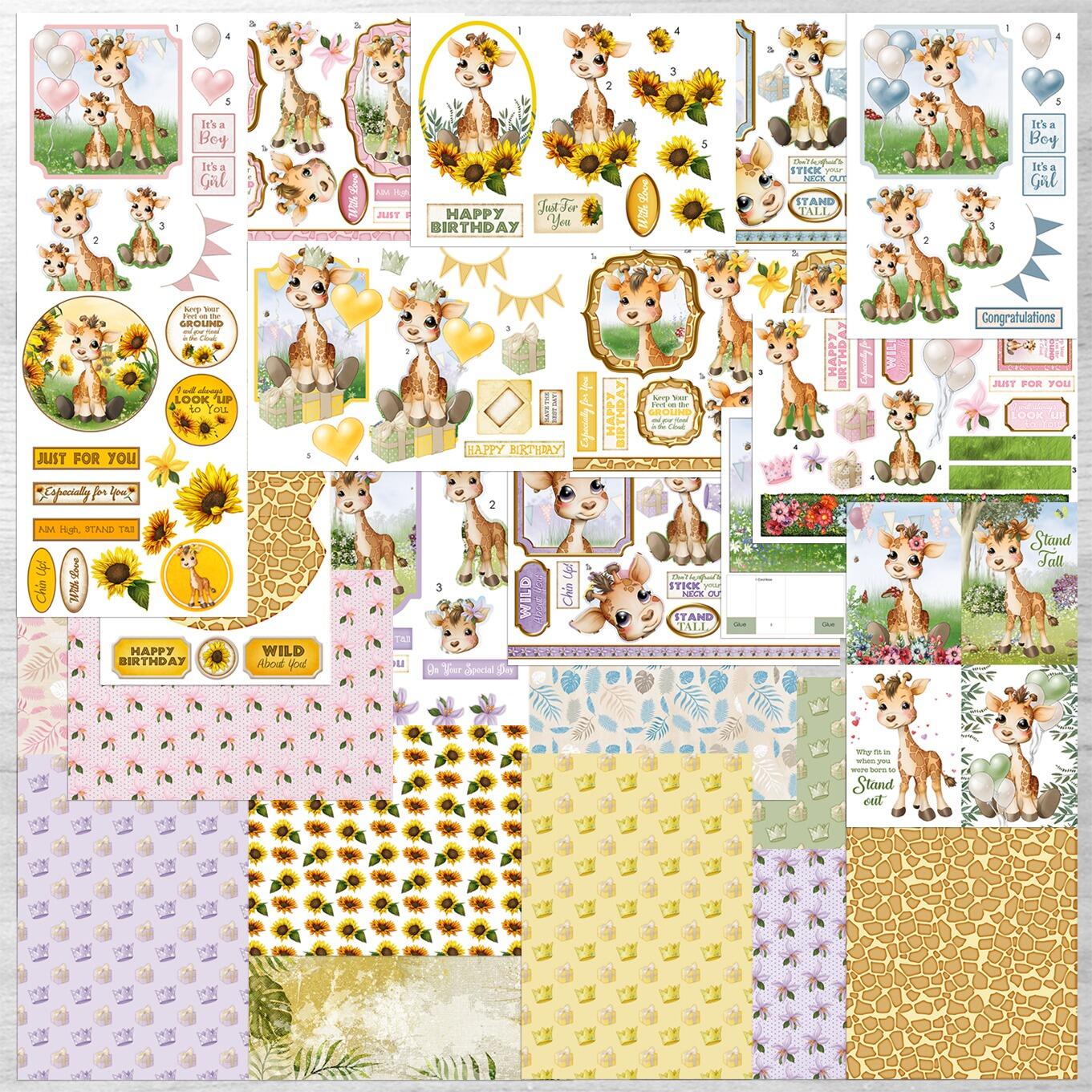 New Giraffes Cardmaking Kit with Forever Code FB3612
