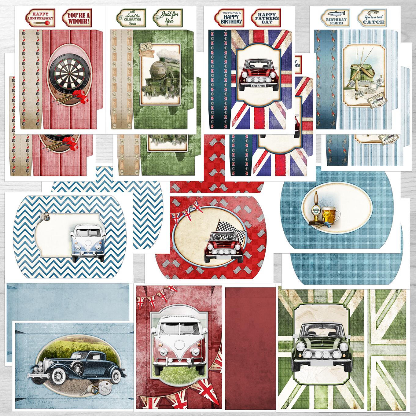 FB3803 Classic Vintage Bags and Boxes Kit with Forever Code