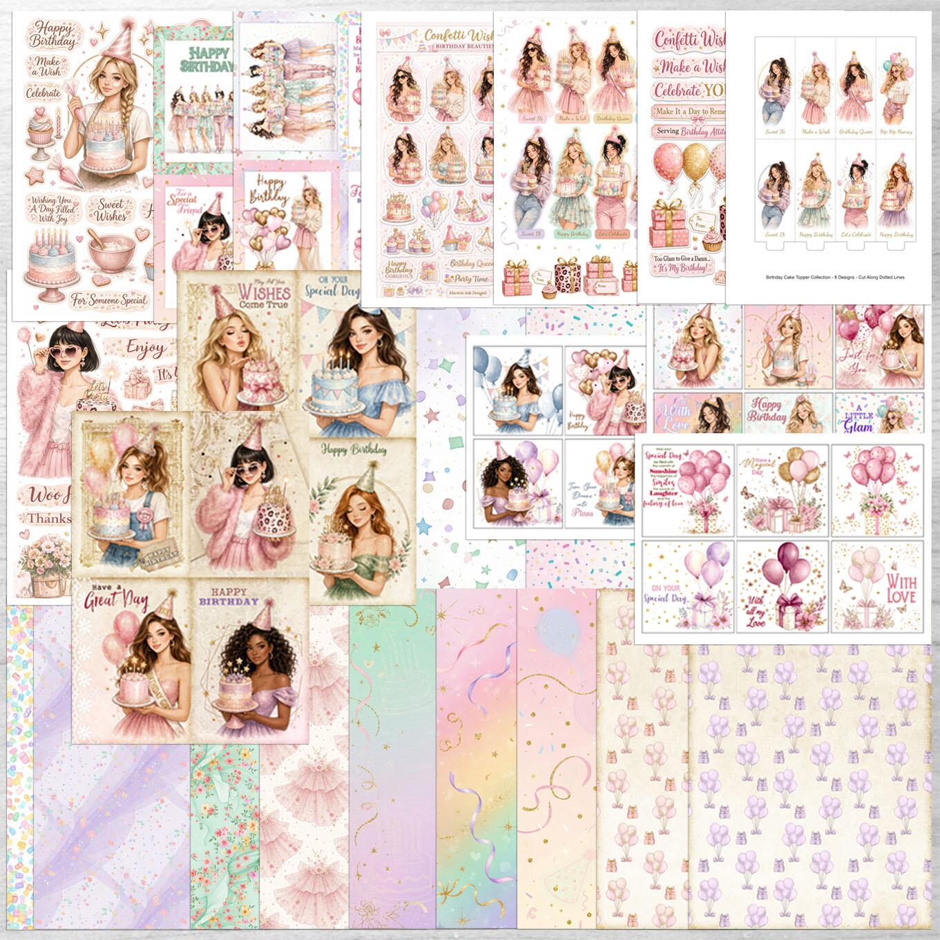 FB4117 Confetti Wishes Cardmaking Kit with Forever Code with Workshop