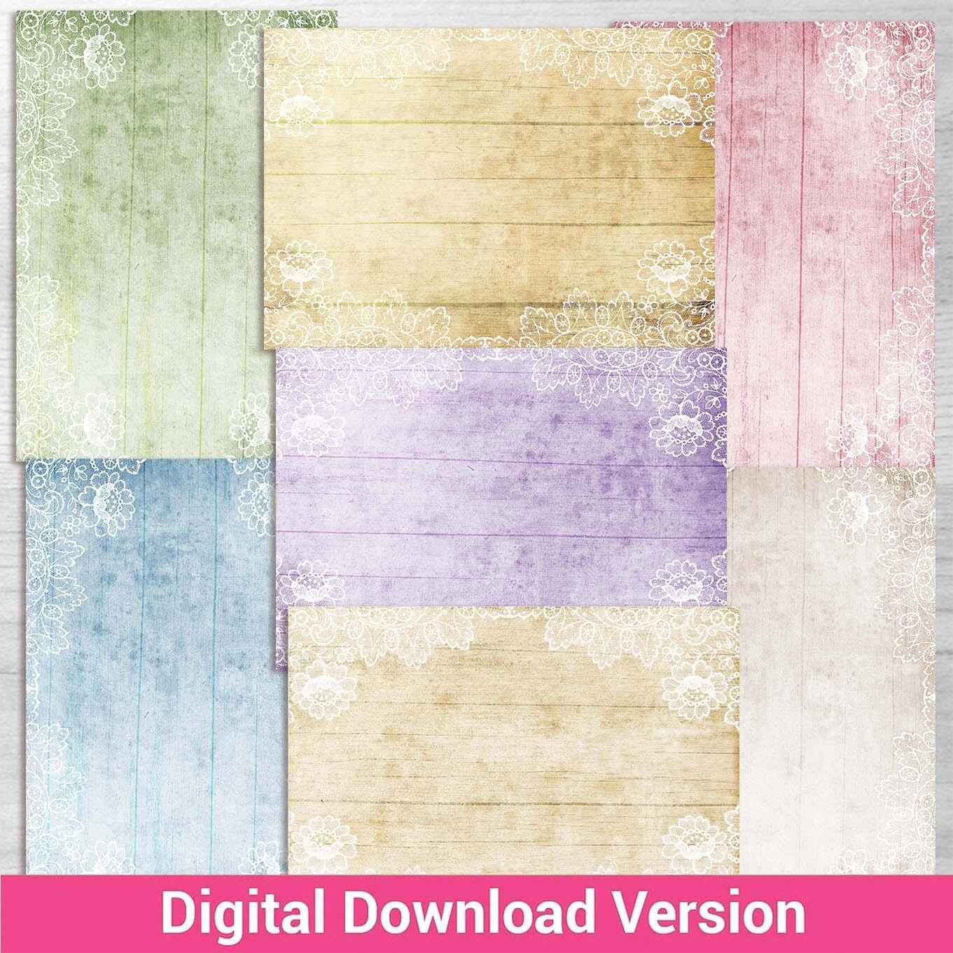 Backing Paper Design FB4091D Vintage Dreams Backing Paper Digital Download Kit