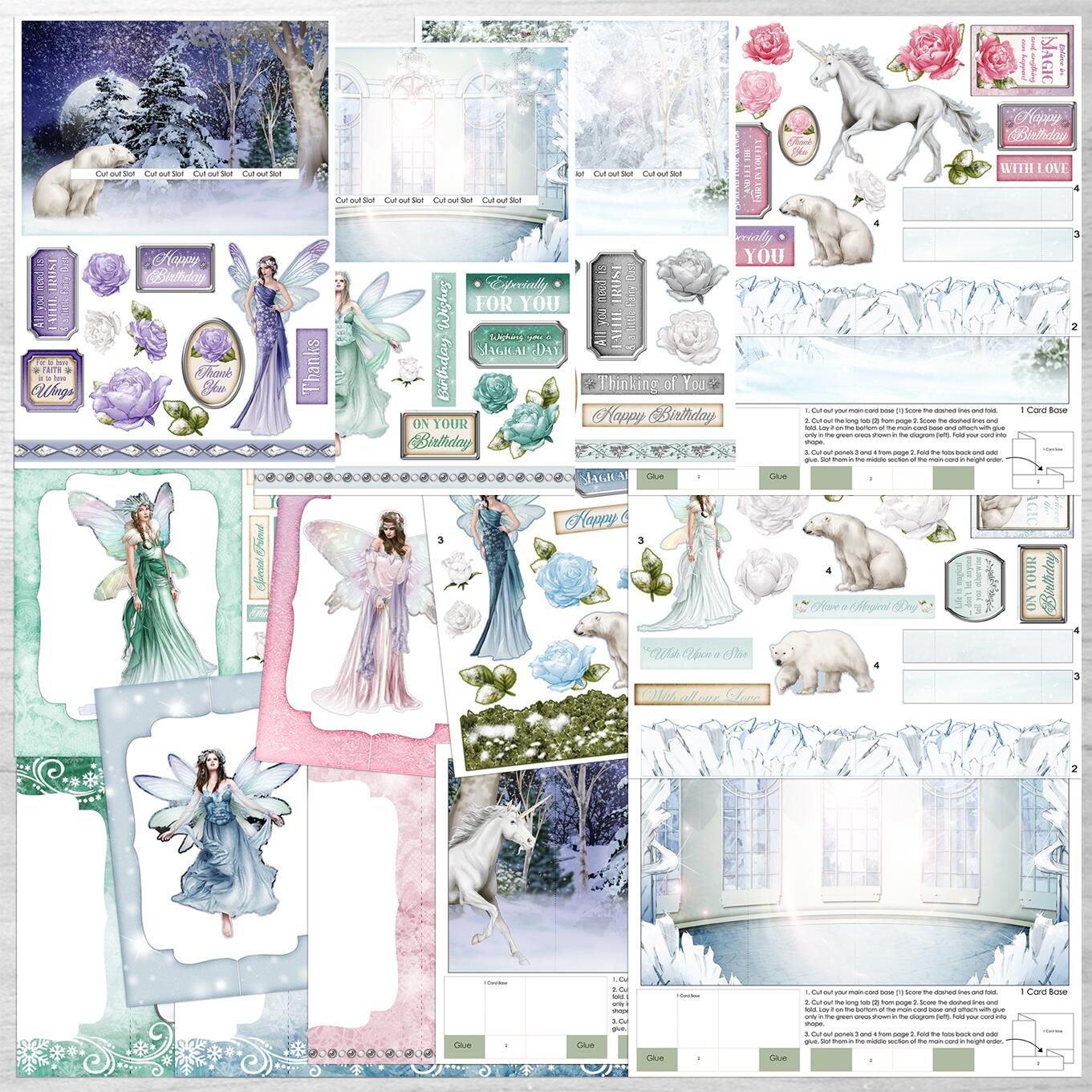 FB3892 Winter Fairies Dimensional kit with Forever Code