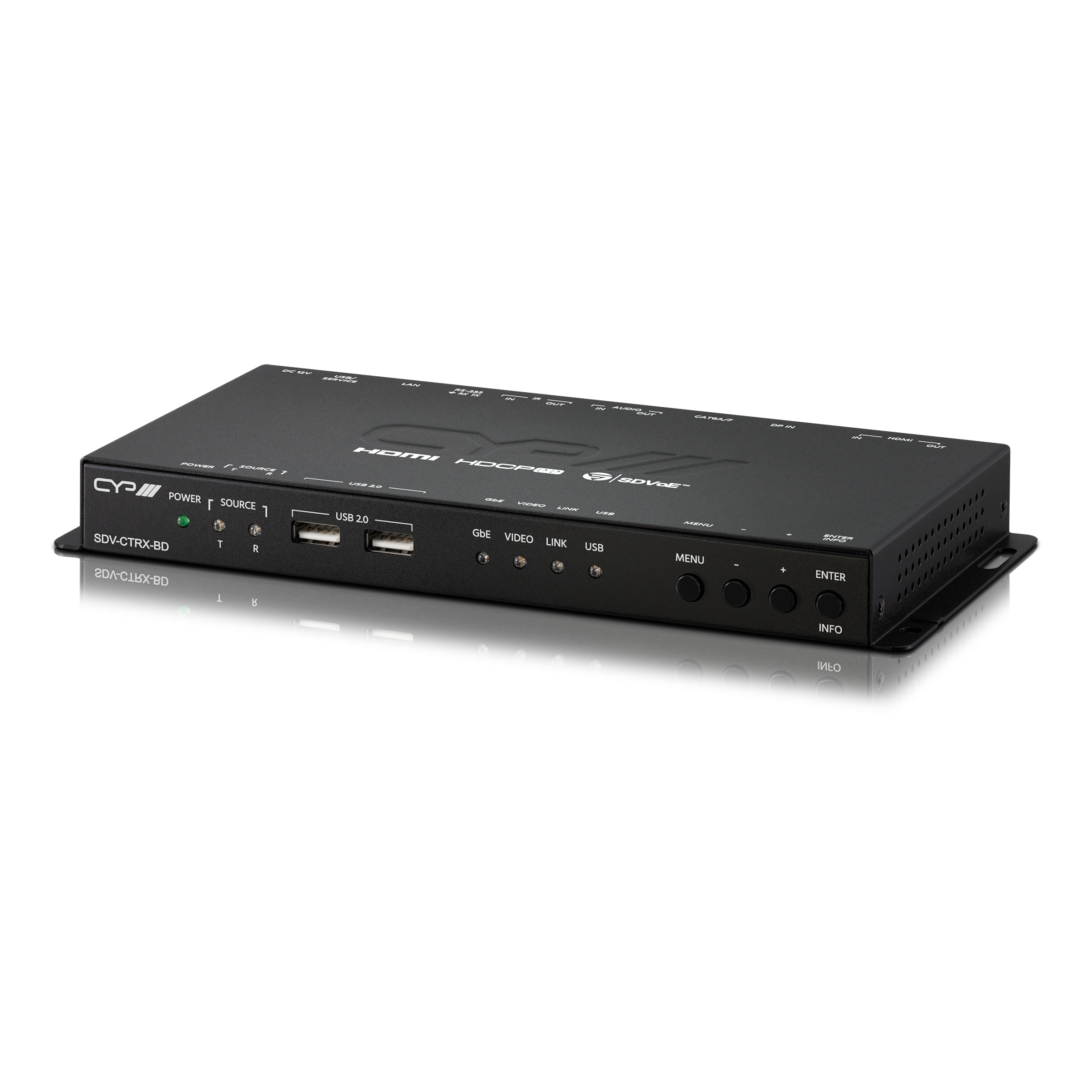 SDV-CTRX-BD - SDVoE Full 4K 10G AV over IP Bi-directional Transceiver with USB Extension