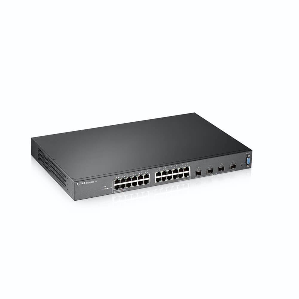 ZY-XGS2210-28 Zyxel 24-port GbE L2 Switch with 10GbE Uplink (non-stackable) 4 x 10-Gigabit SFP+
