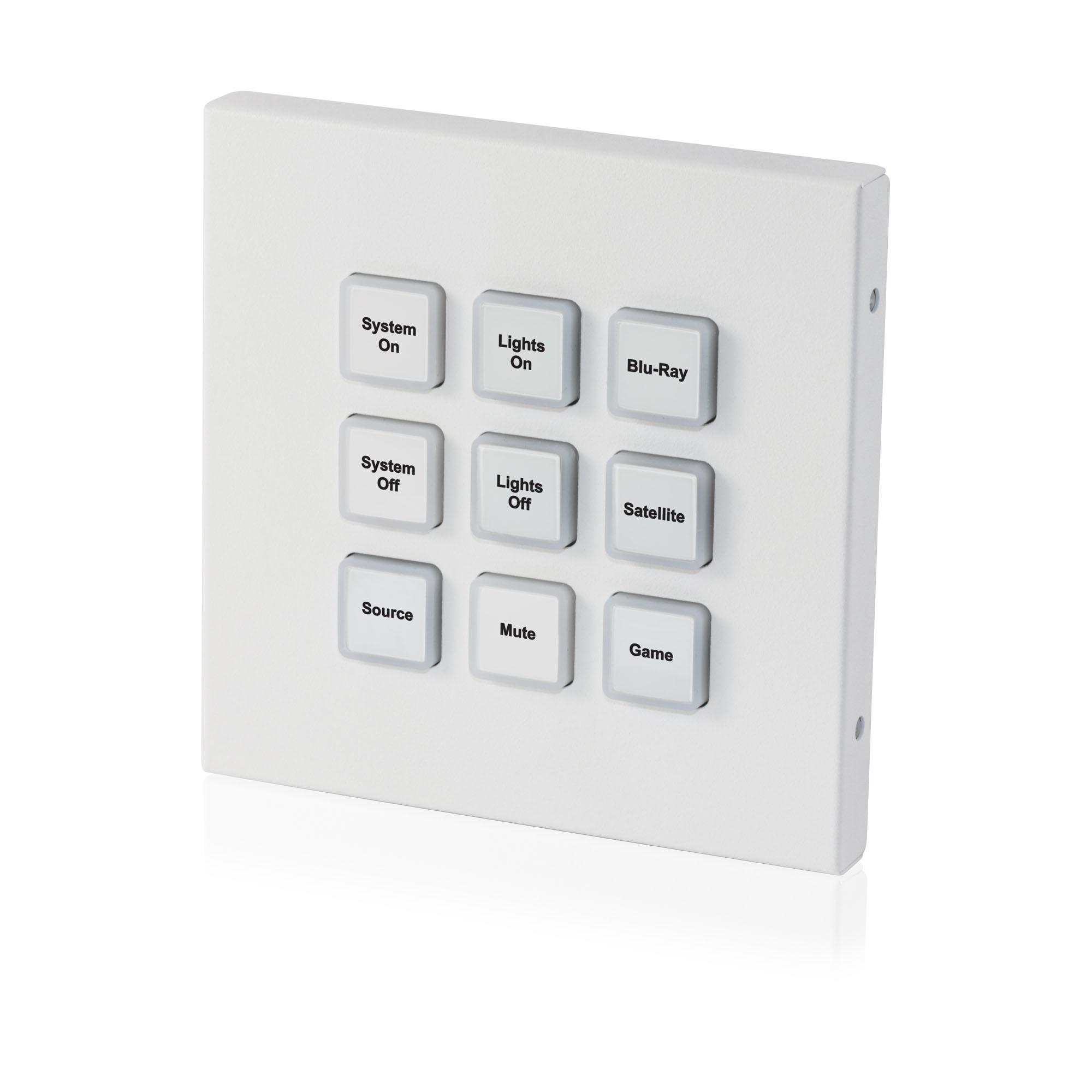 CR-KP2 9 Button Wall-mount Keypad Control System (UK Single Gang)