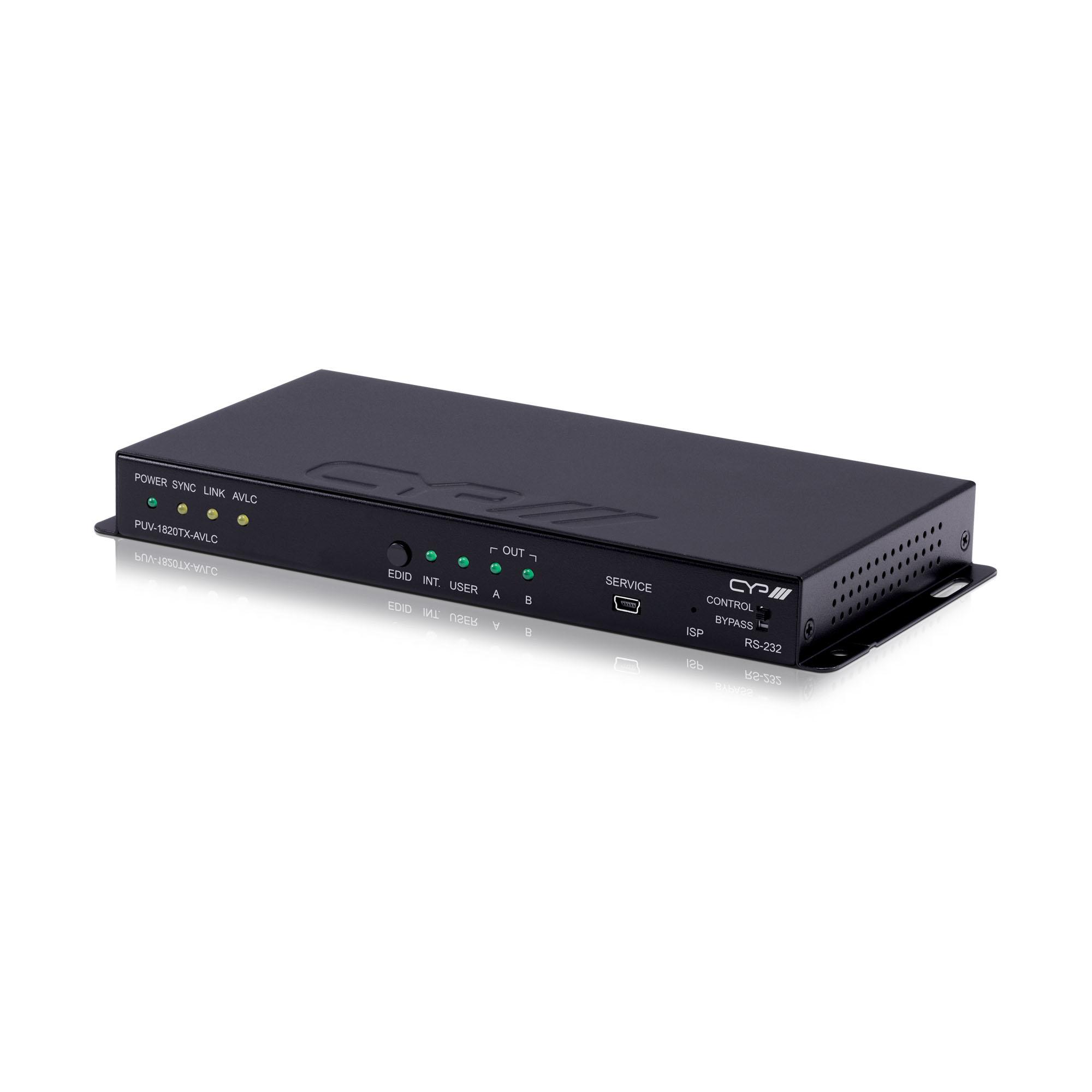 PUV-1820TX-AVLC 5-Play HDBaseT™ Transmitter 1 x HDMI Input, 1 x HDBT Output + 1 x HDMI Local Output (inc. PoH & single LAN, up to 100m, AVLC)