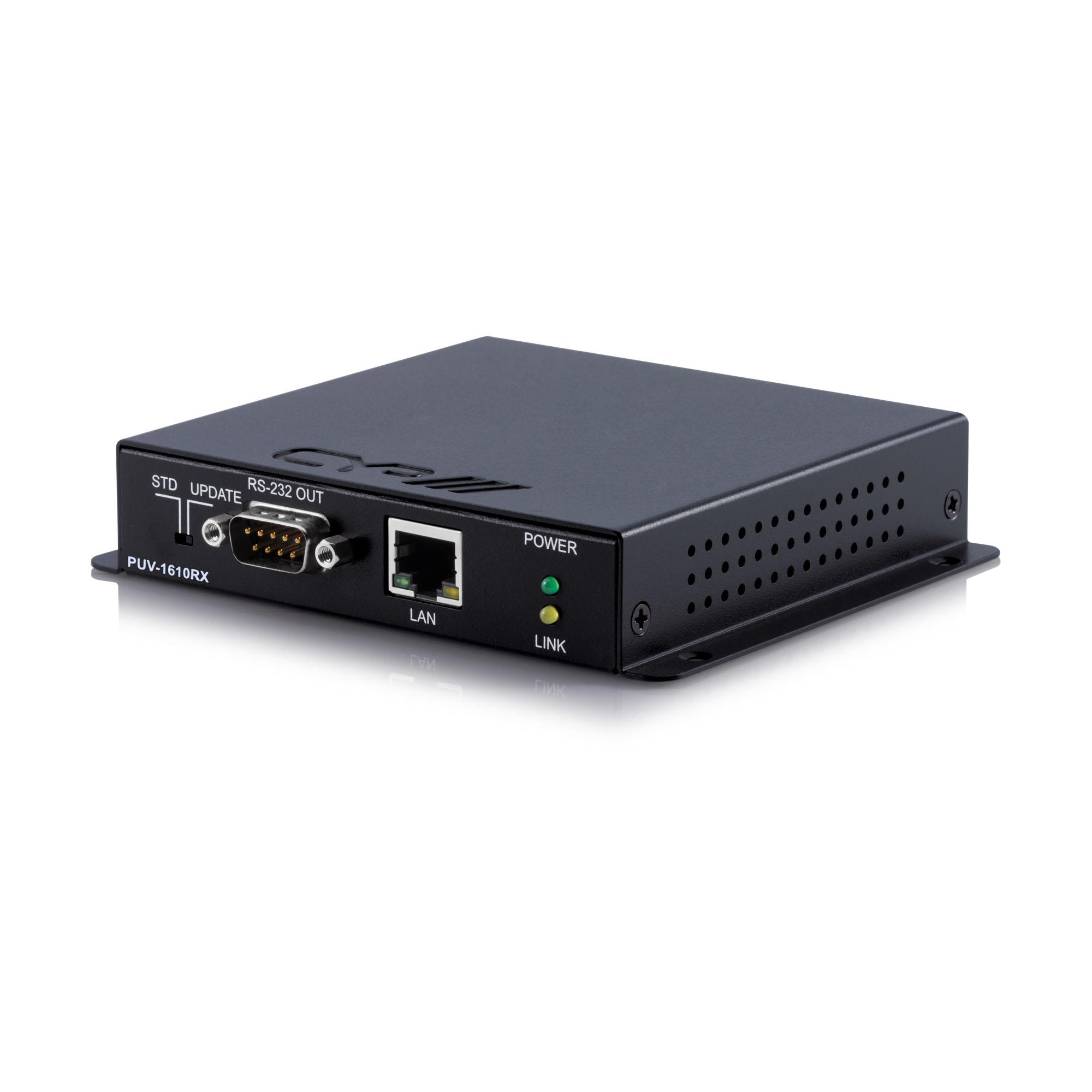 PUV-1610RX 5-Play HDBaseT™ Receiver (inc. PoH & single LAN, up to 100m) Power to TX