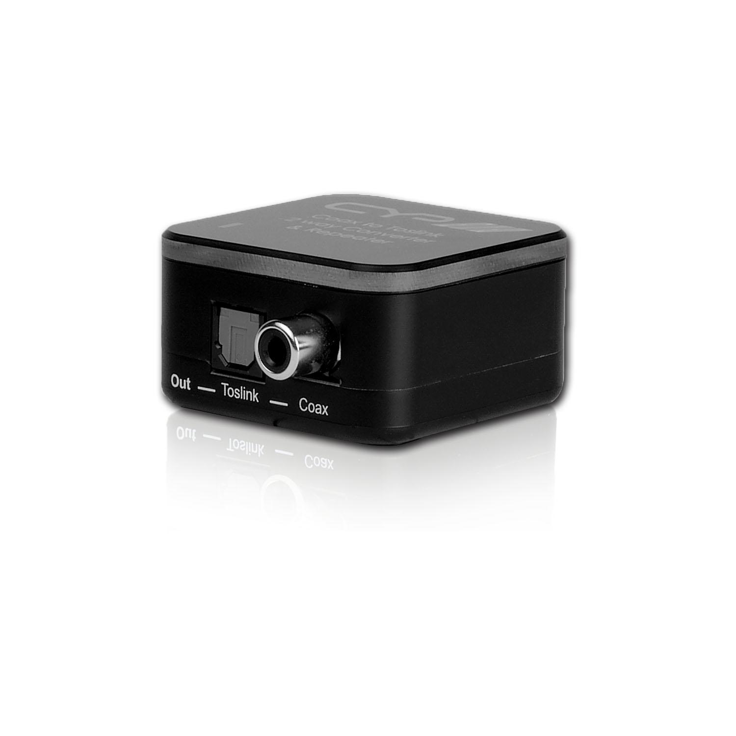 AU-D2 Digital Audio Coaxial to Toslink Converter