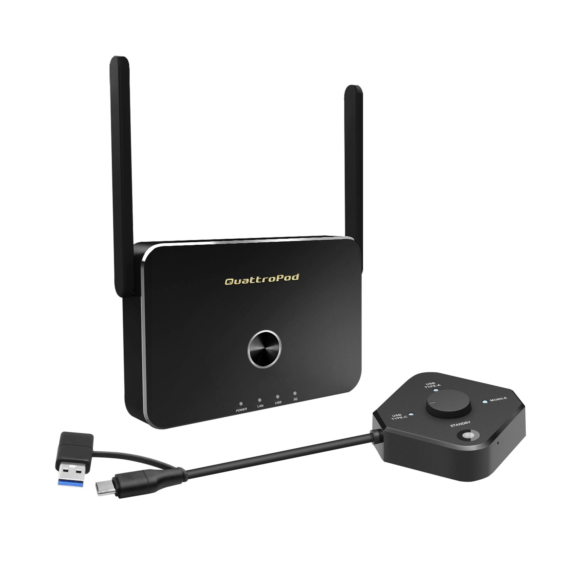QP-USB USB transmitter & receiver to plug and play laptops and smartphones.