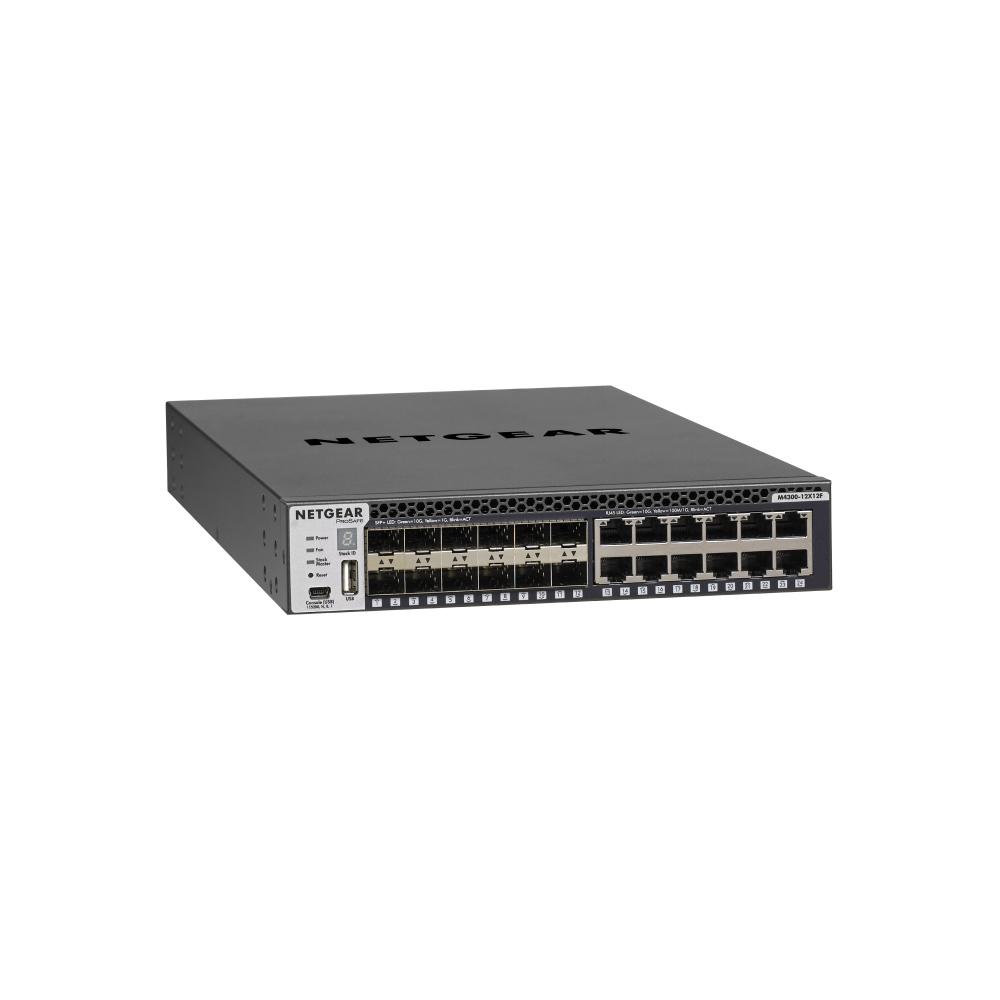 NG-M4300-12X12F Stackable Managed Switch with 24x10G including 12x10GBASE-T and 12xSFP+ Layer 3