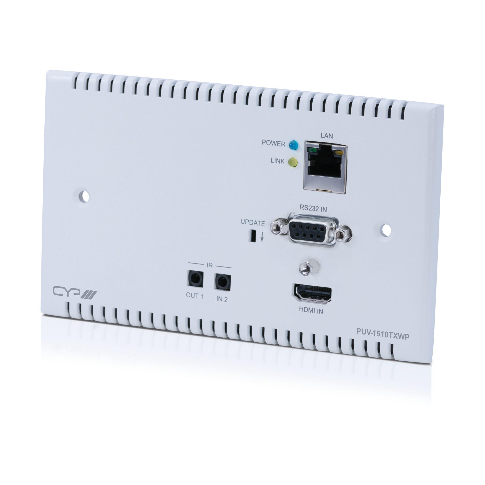 PUV-1510TXWP 100m HDBaseT™ UKWallplate Transmitter (4K, HDCP2.2, PoH, LAN) - Coming Soon