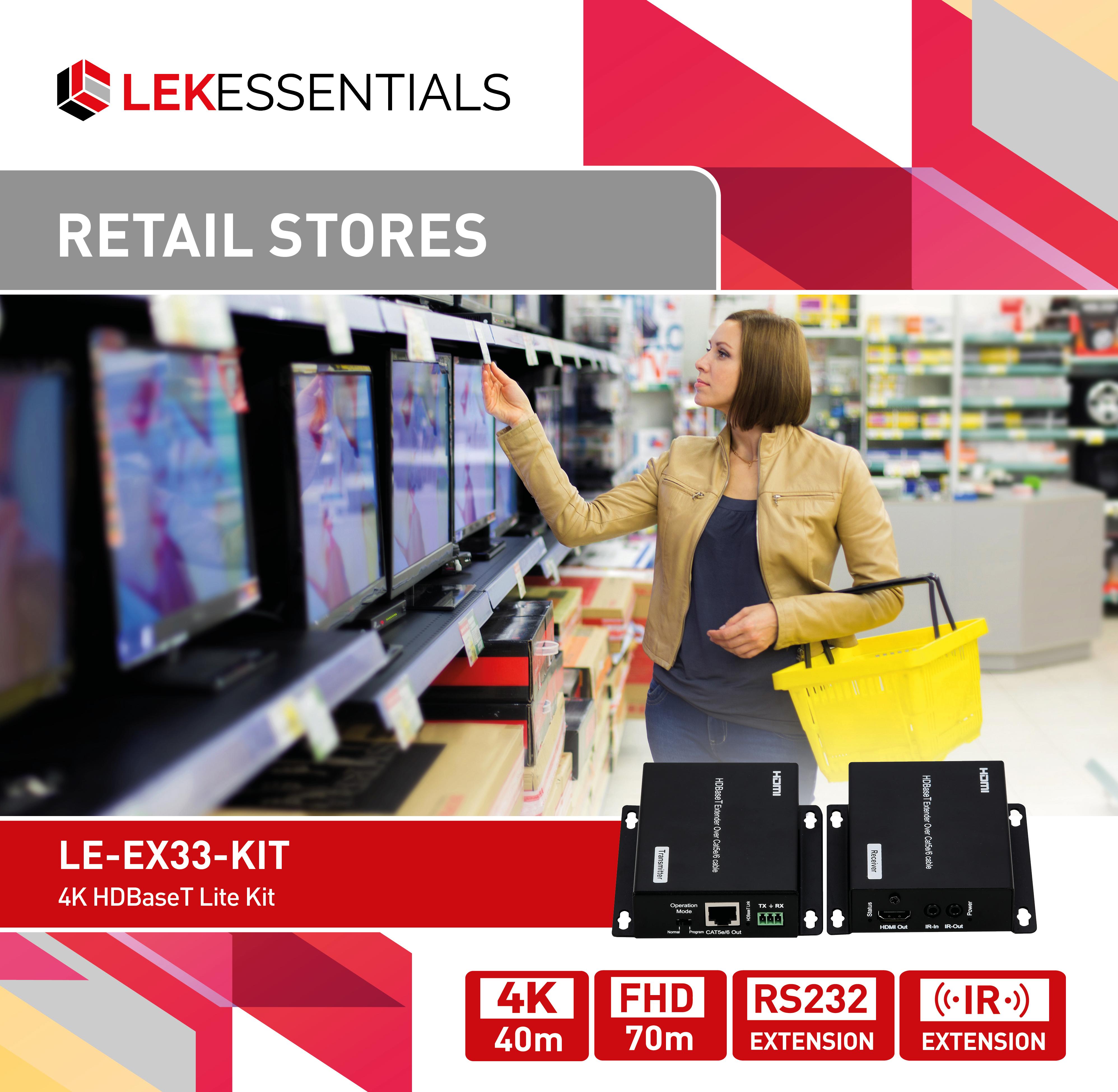 LE-EX33-KIT Retail stores