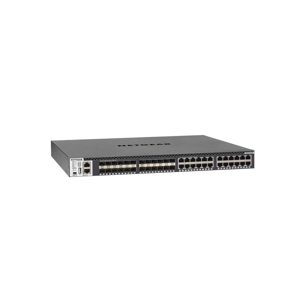 NG-M4300-24X24F Stackable Managed Switch with 24 Ports SFP+ and 24 Ports 10GbE Copper IT Core & AV-over-IP