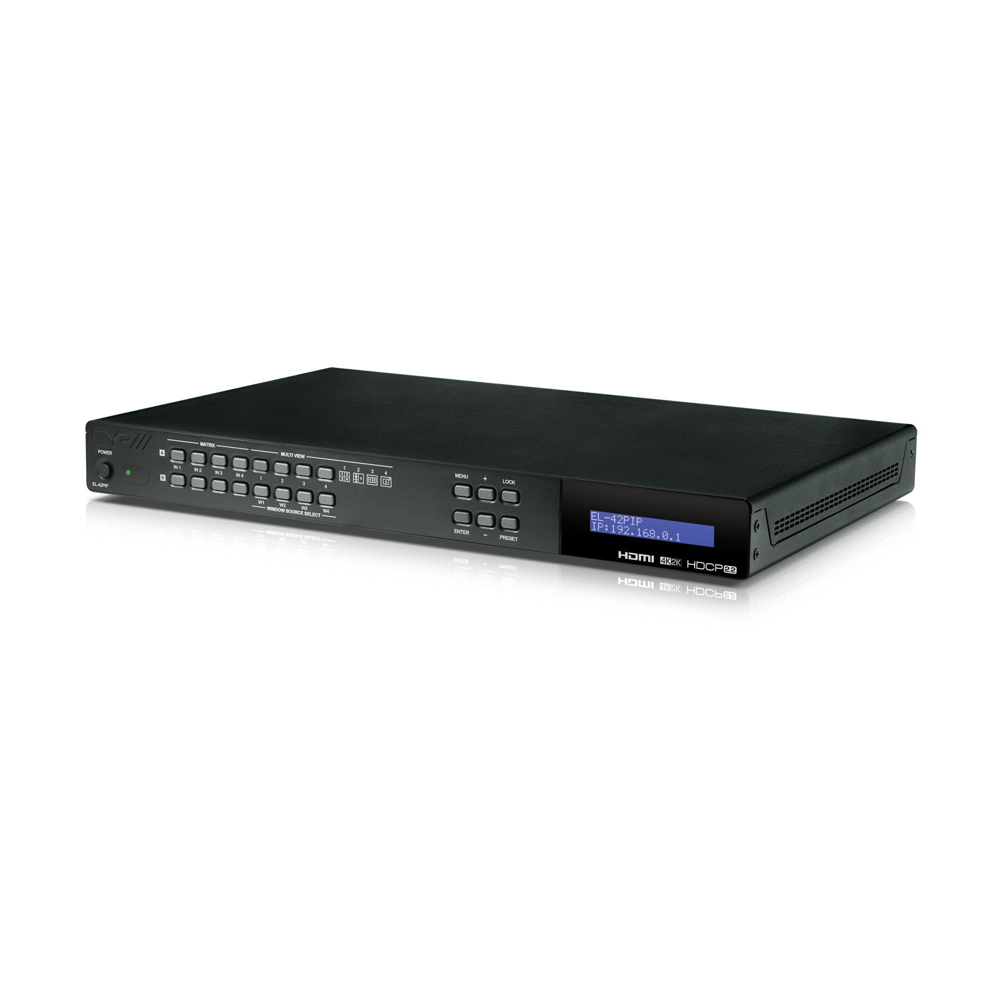 EL-42PIP 4x2 HDMI Multi-window scaling switcher (Picture in Picture)
