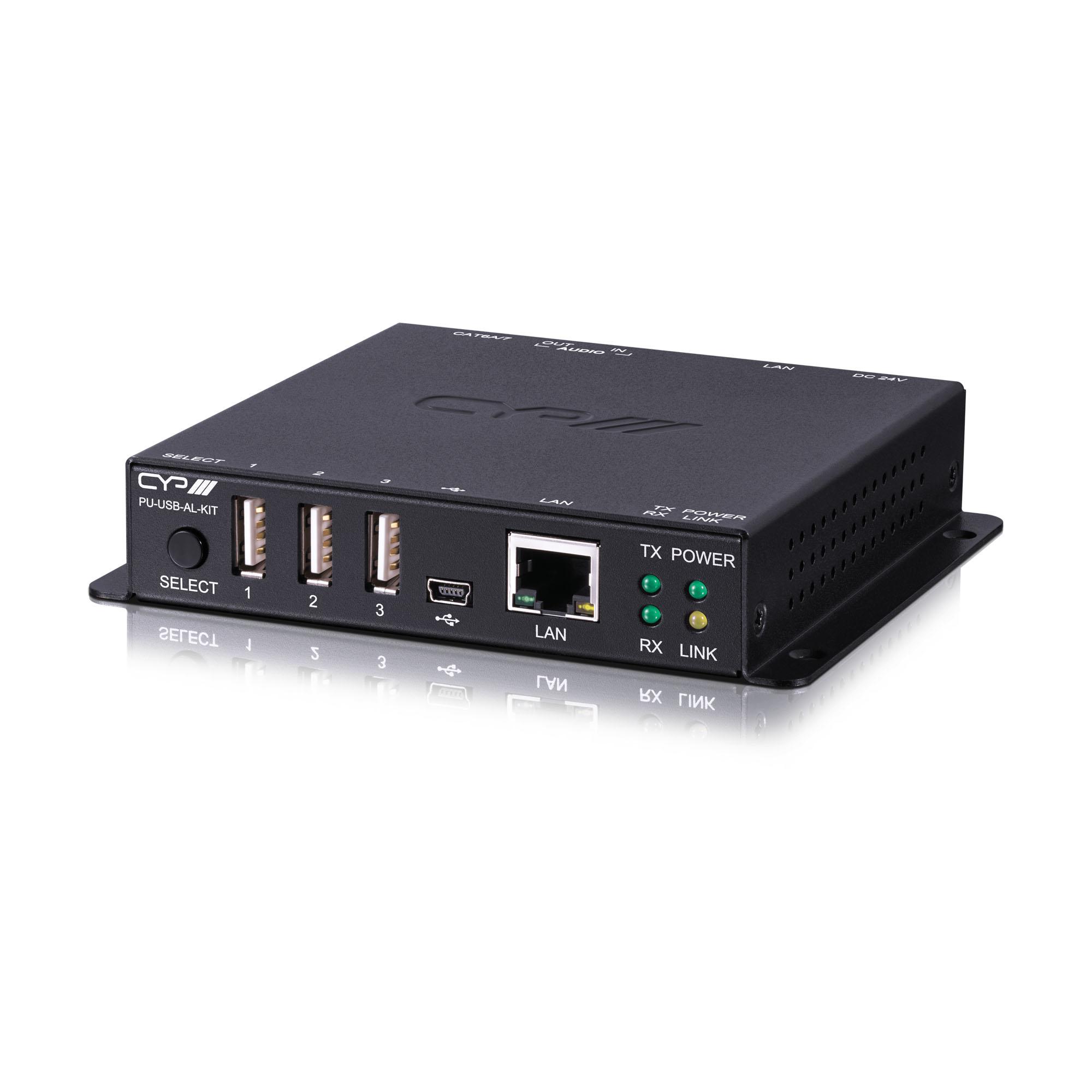 PU-USB-AL-KIT USB 2.0 Hub Transceiver with Audio/LAN (pair)