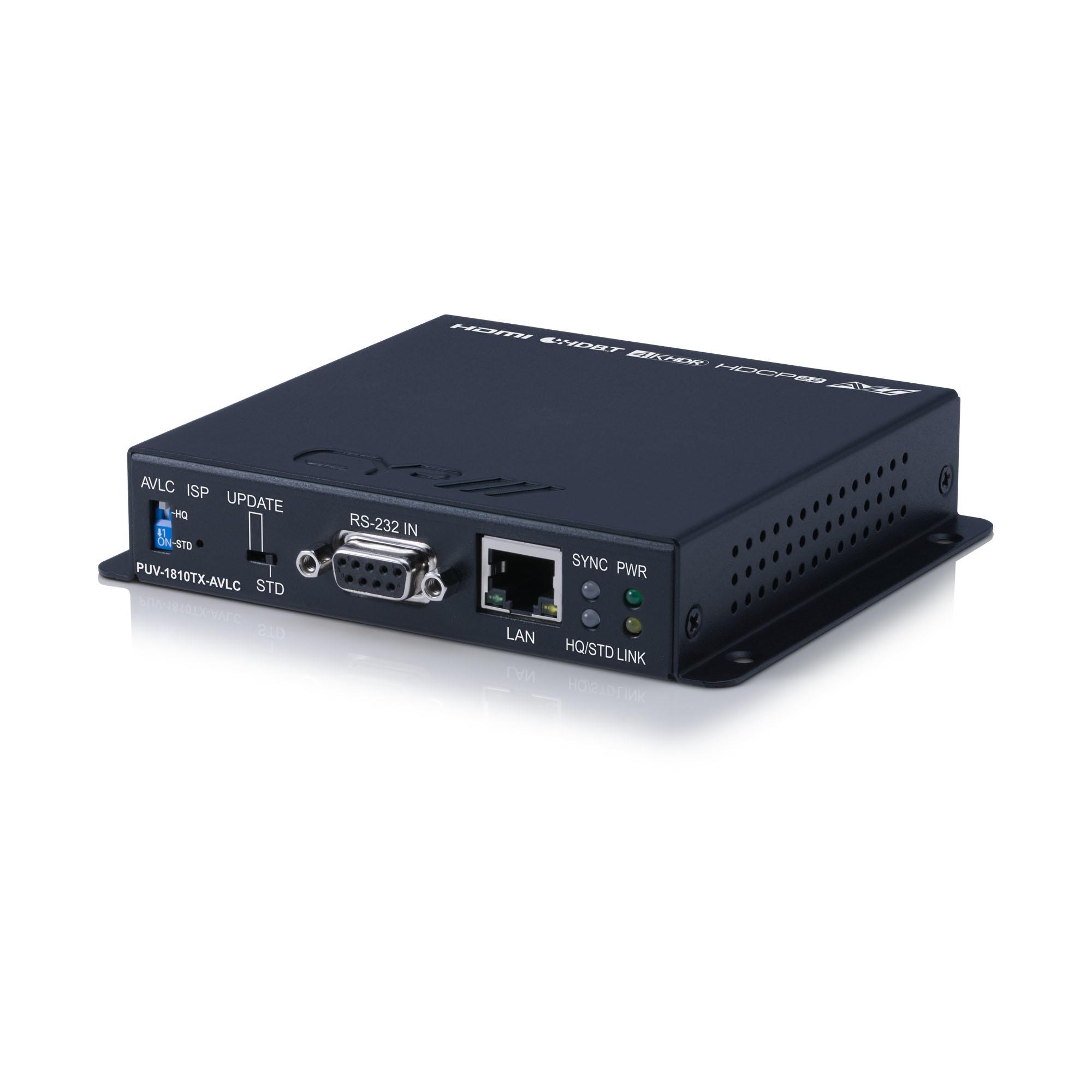 PUV-1810TX-AVLC 5-Play HDBaseT™ Transmitter (inc. PoH & single LAN, up to 100m, AVLC)