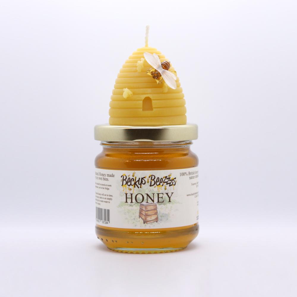 No Packaging Skep and Honey Gift