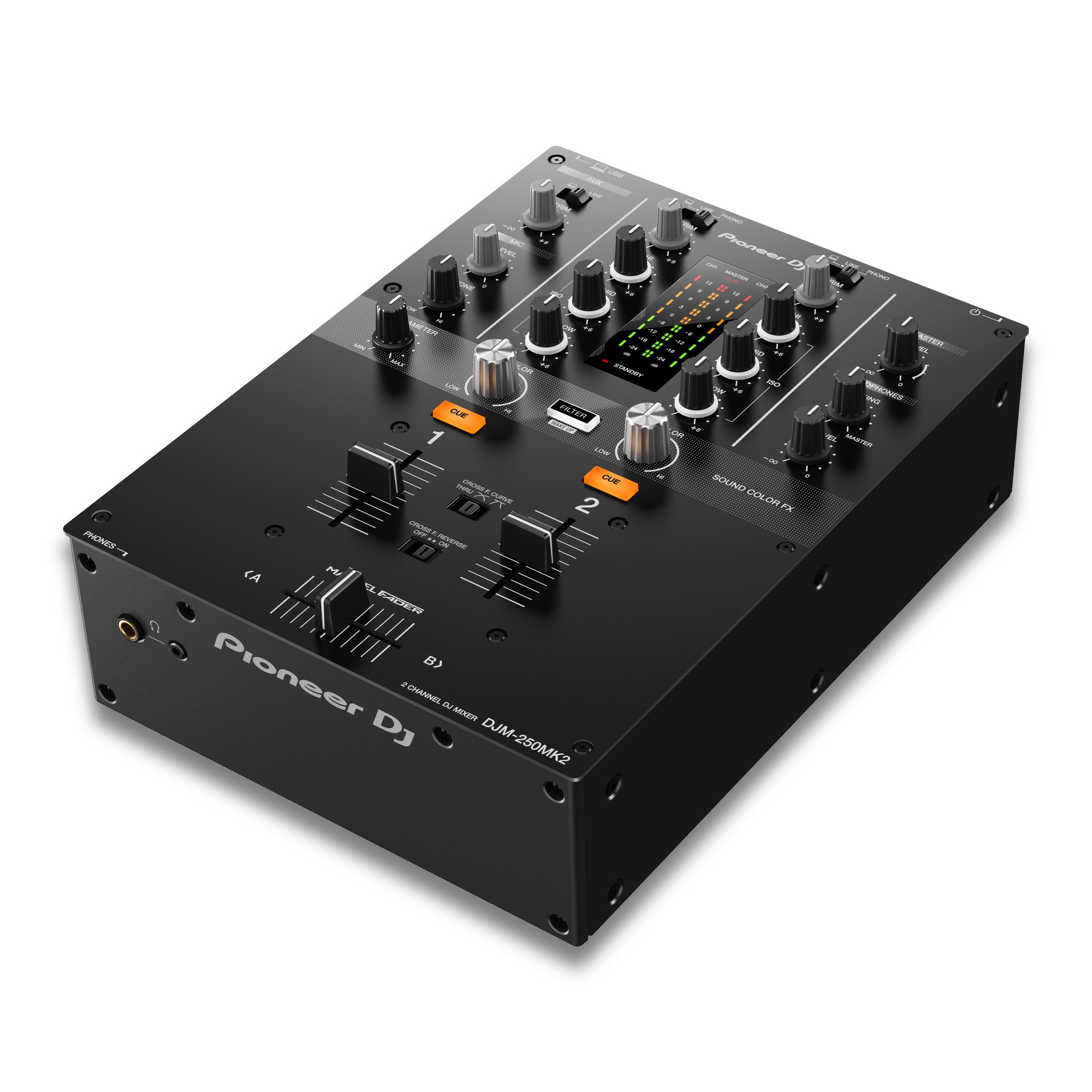 Pioneer DJ DJM250 Mk2 Angle