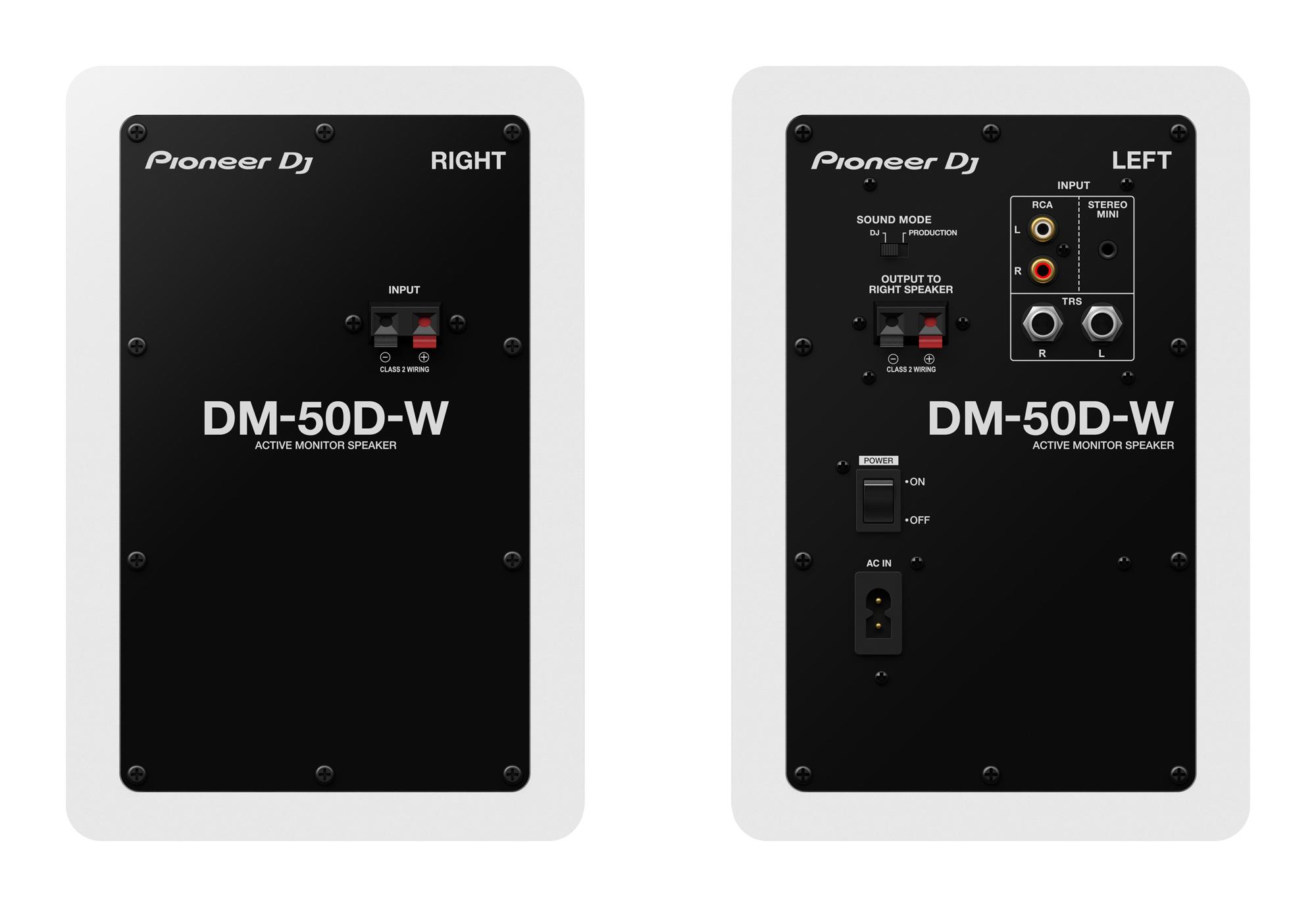 Pioneer DJ DM-50D-W Speakers rear