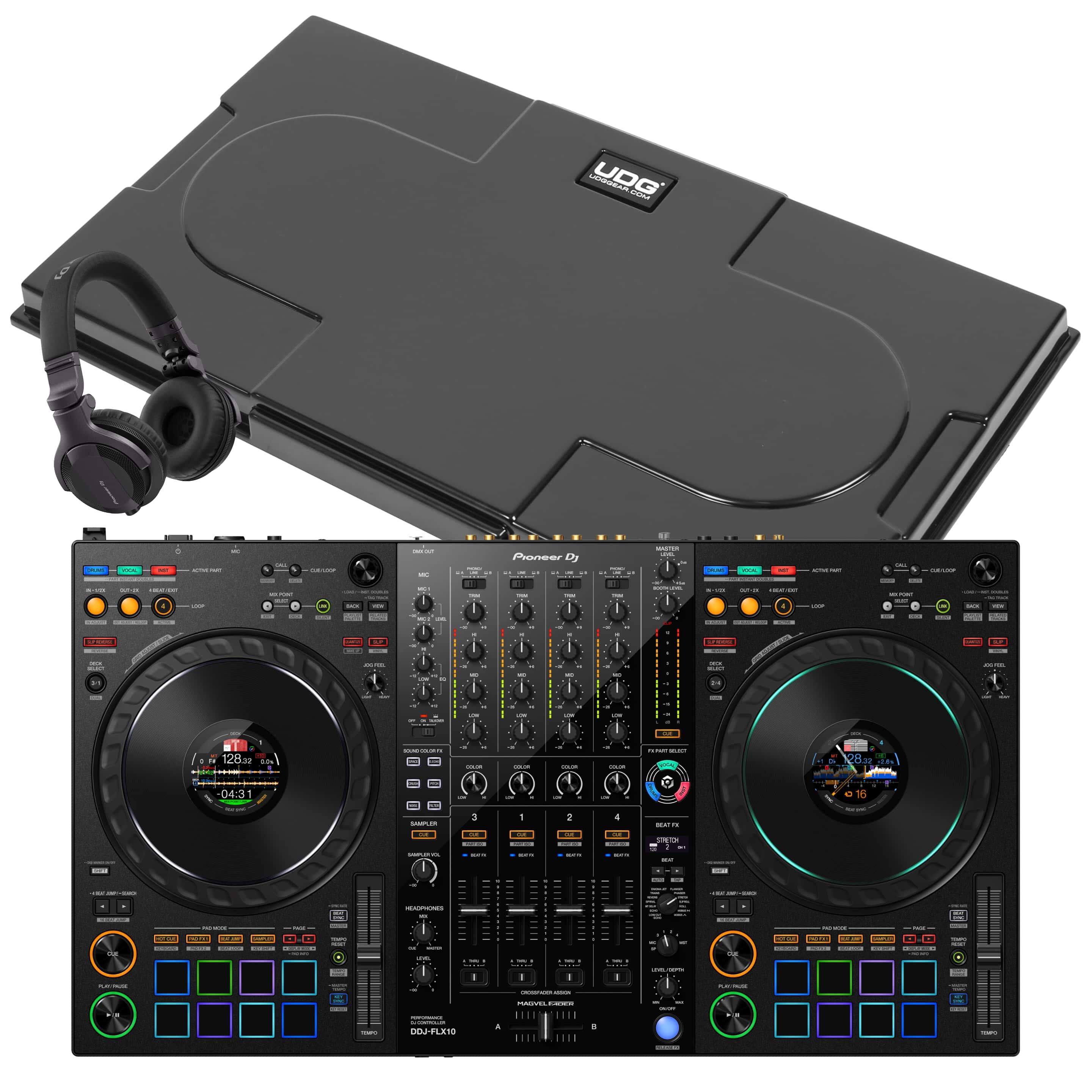 Pioneer DJ DDJ-FLX10 & UDG Cover Bundle