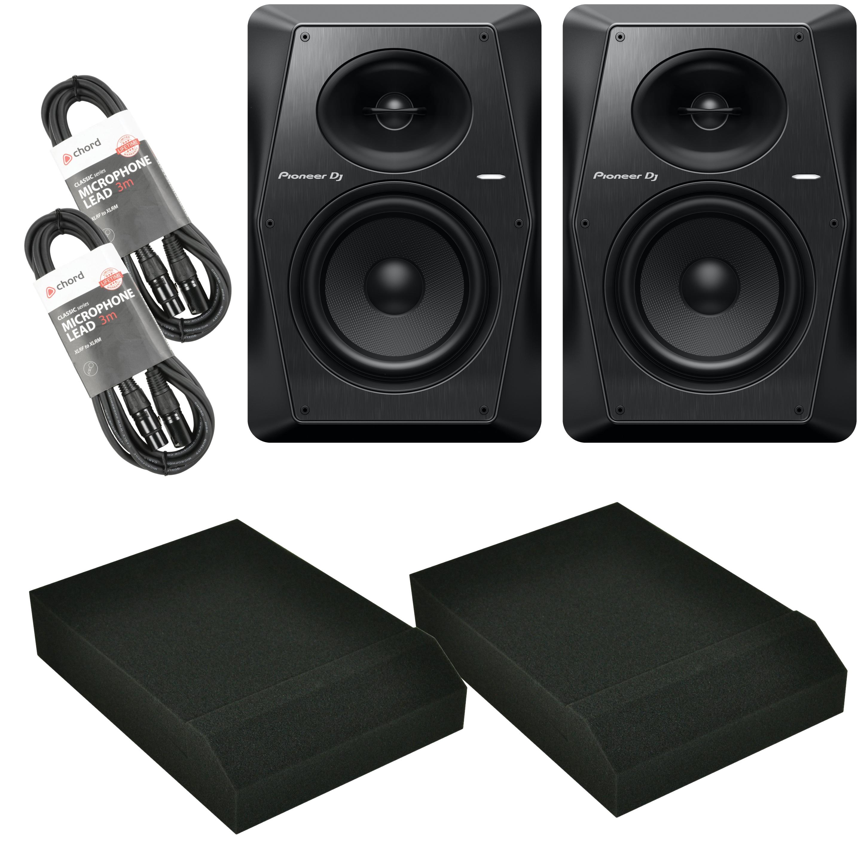 Pioneer DJ VM-70 pair with pads and leads