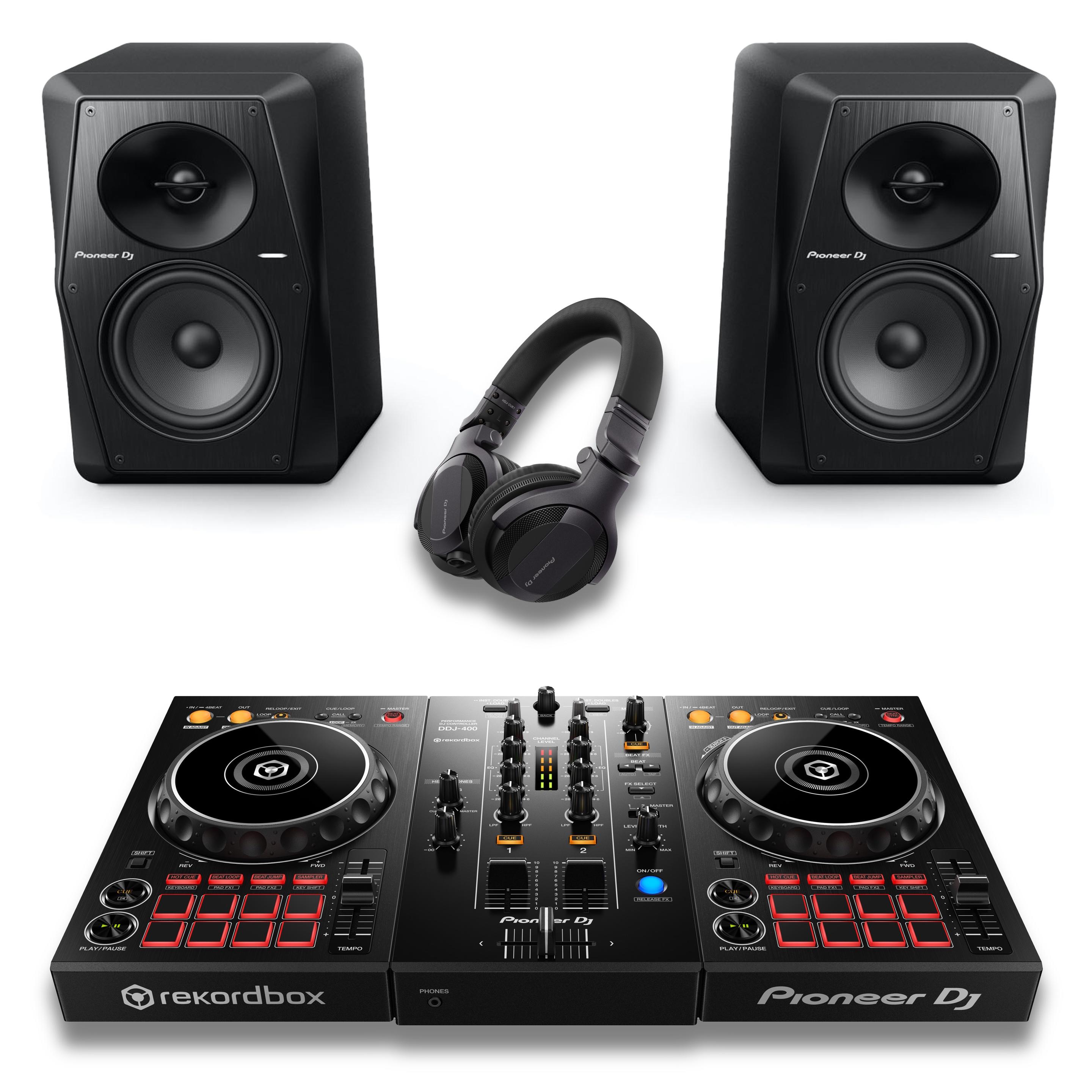 Paquete Pioneer Controlador DJ de 2 canales más monitor Profesional VM –  Sonoritmo Audio profesional e Intrumentos musicales