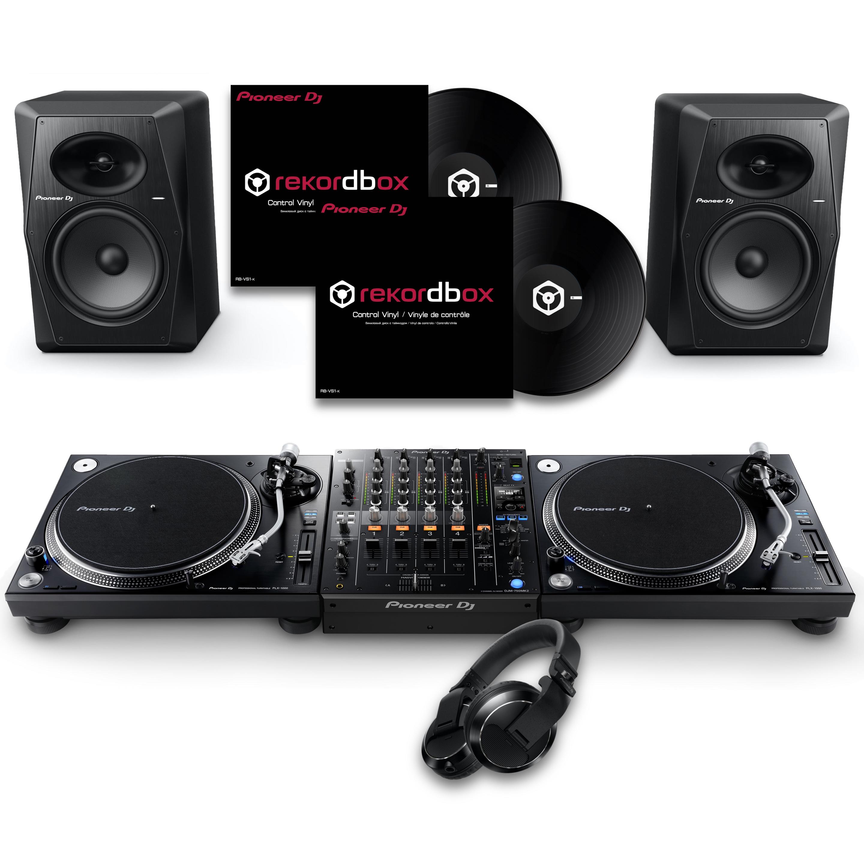 Pioneer DJ PLX-1000 & DJM-750MK2 VM-80 Bundle