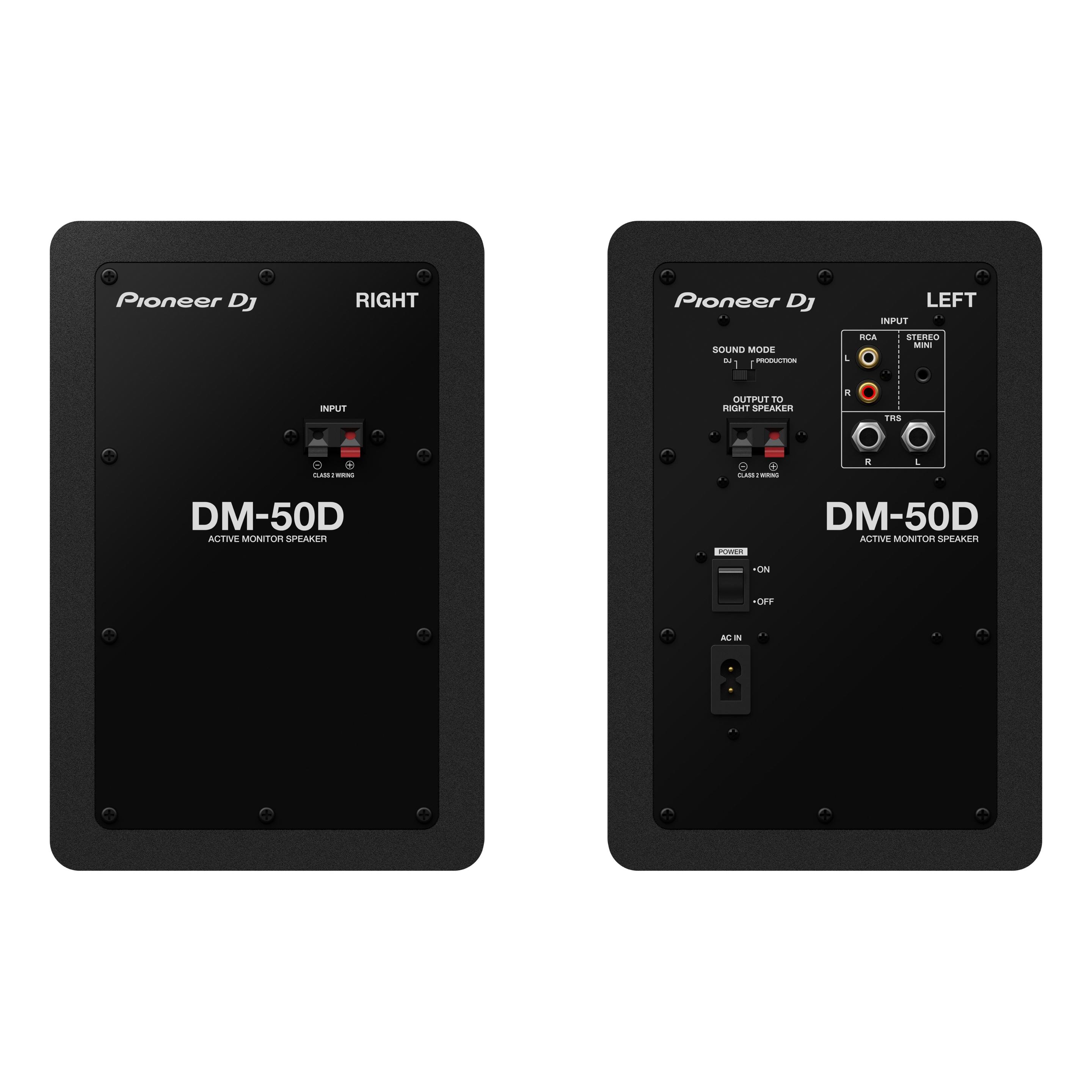 Pioneer DJ DM-50D pair rear