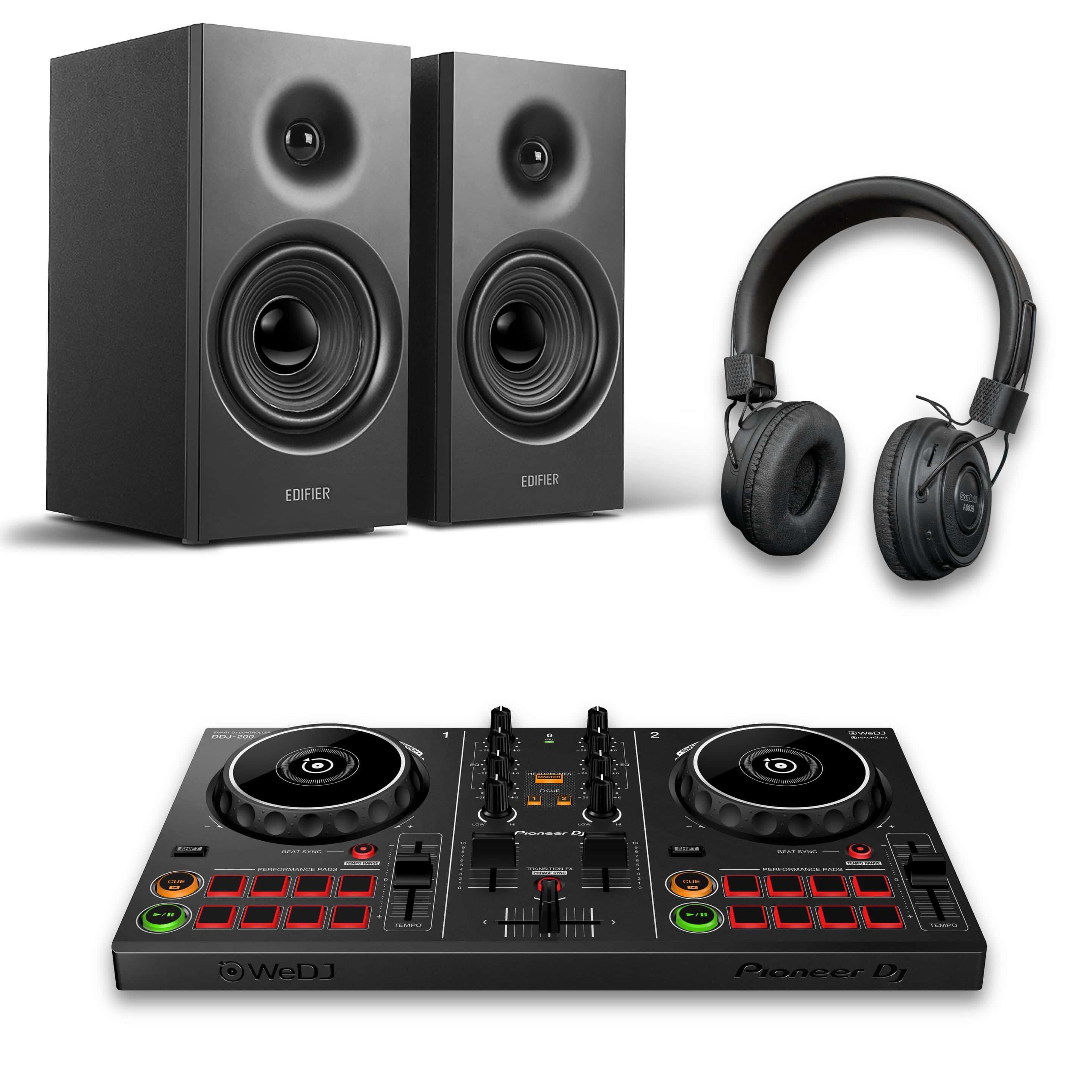 Pioneer DJ DDJ-200 & R1080BT DJ Package