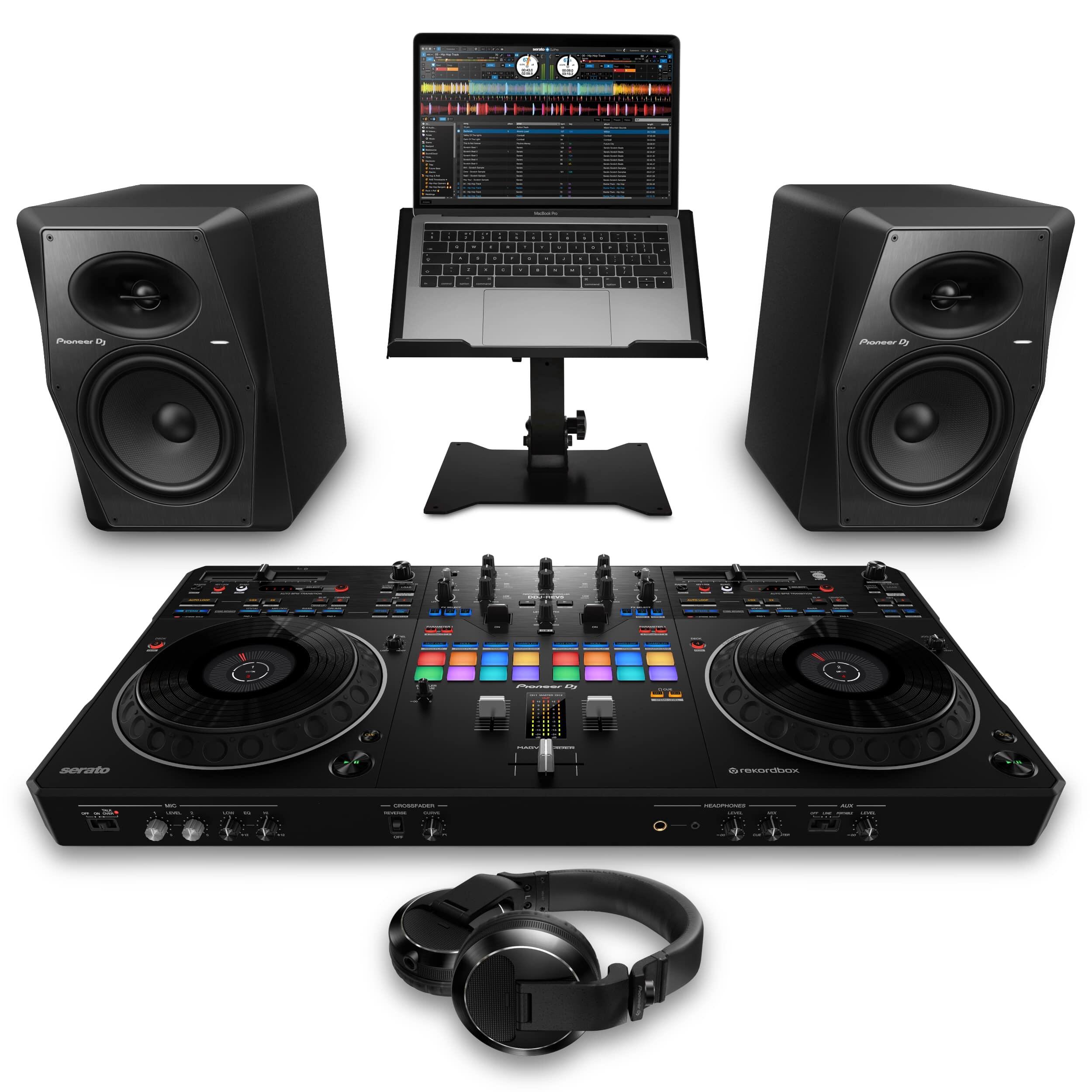Pioneer DJ DDJ-REV5 & VM-80 Complete Bundle