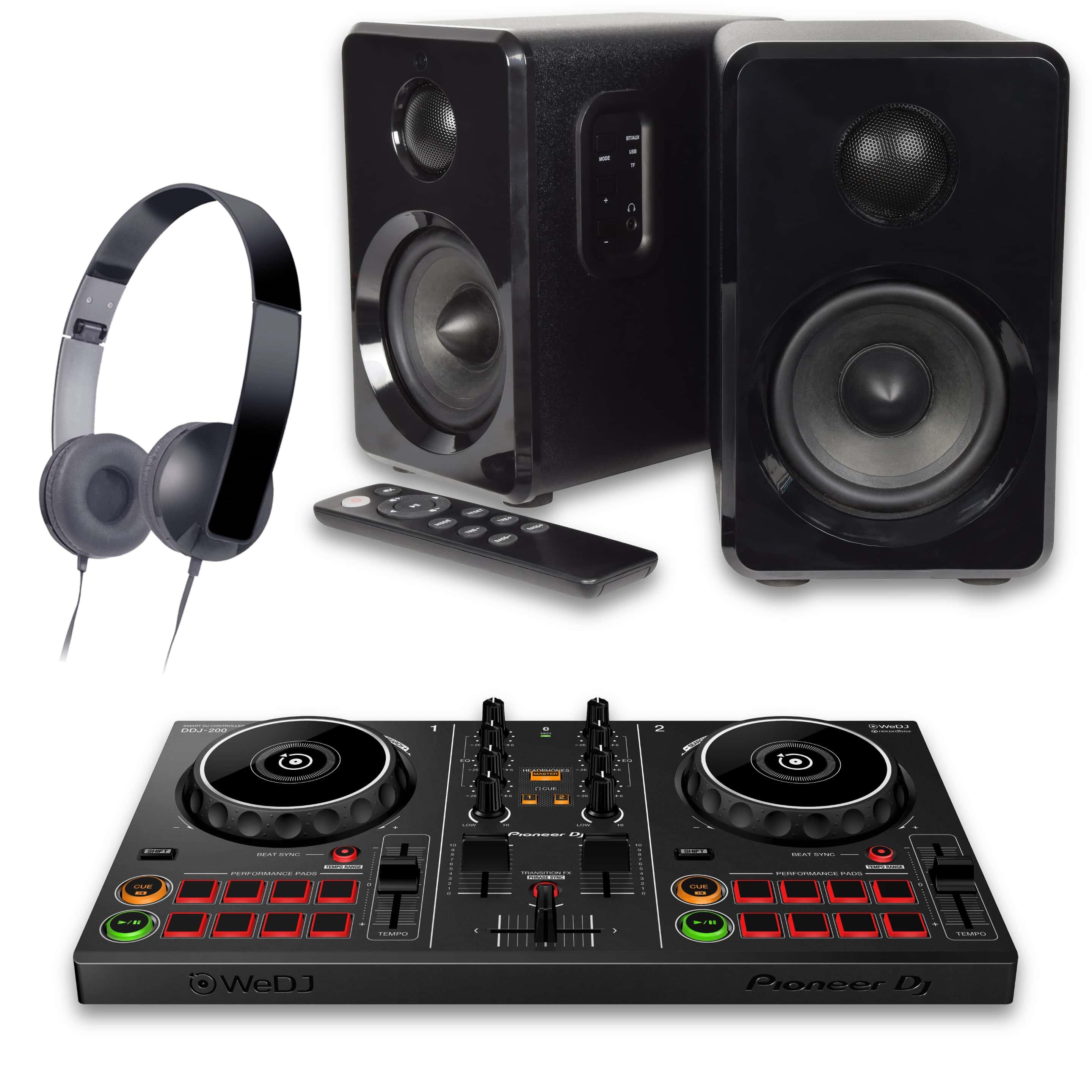 Pioneer DJ DDJ-200 B Stock Bedroom DJ Package