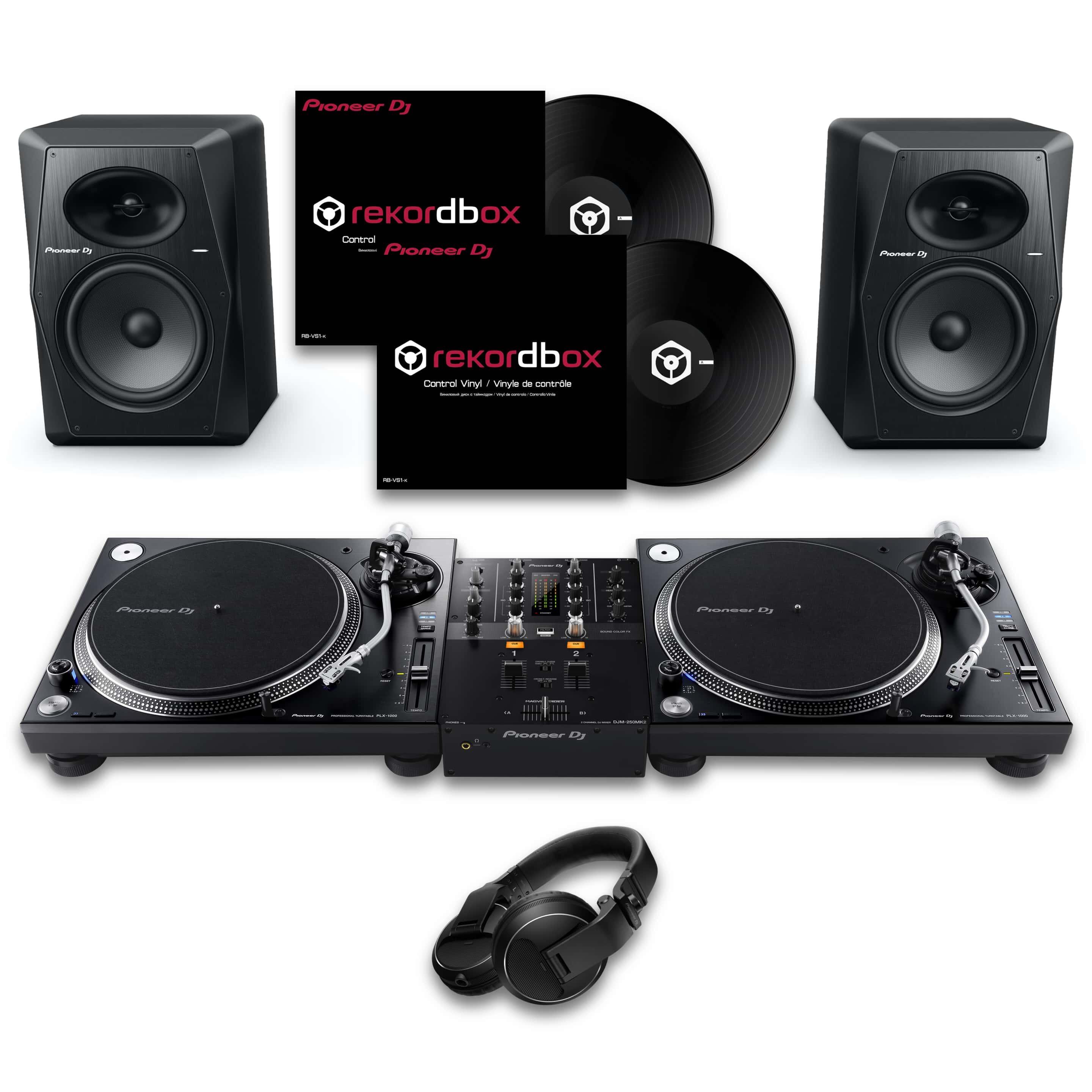 Pioneer DJ PLX-1000 & DJM-250MK2 VM-80 Bundle