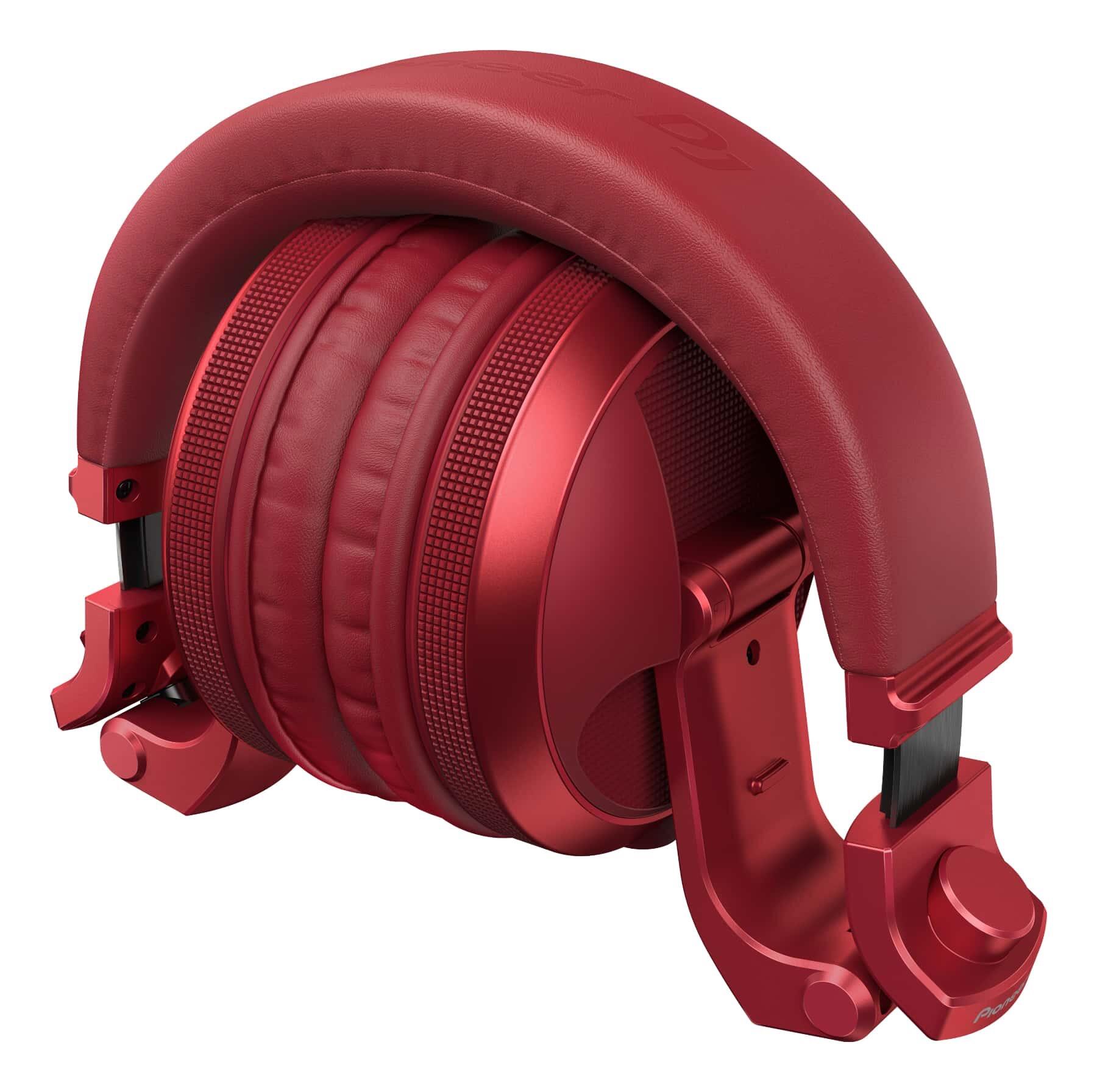 Pioneer DJ HDJ-X5BT-R Over-ear DJ headphones with Bluetooth folded