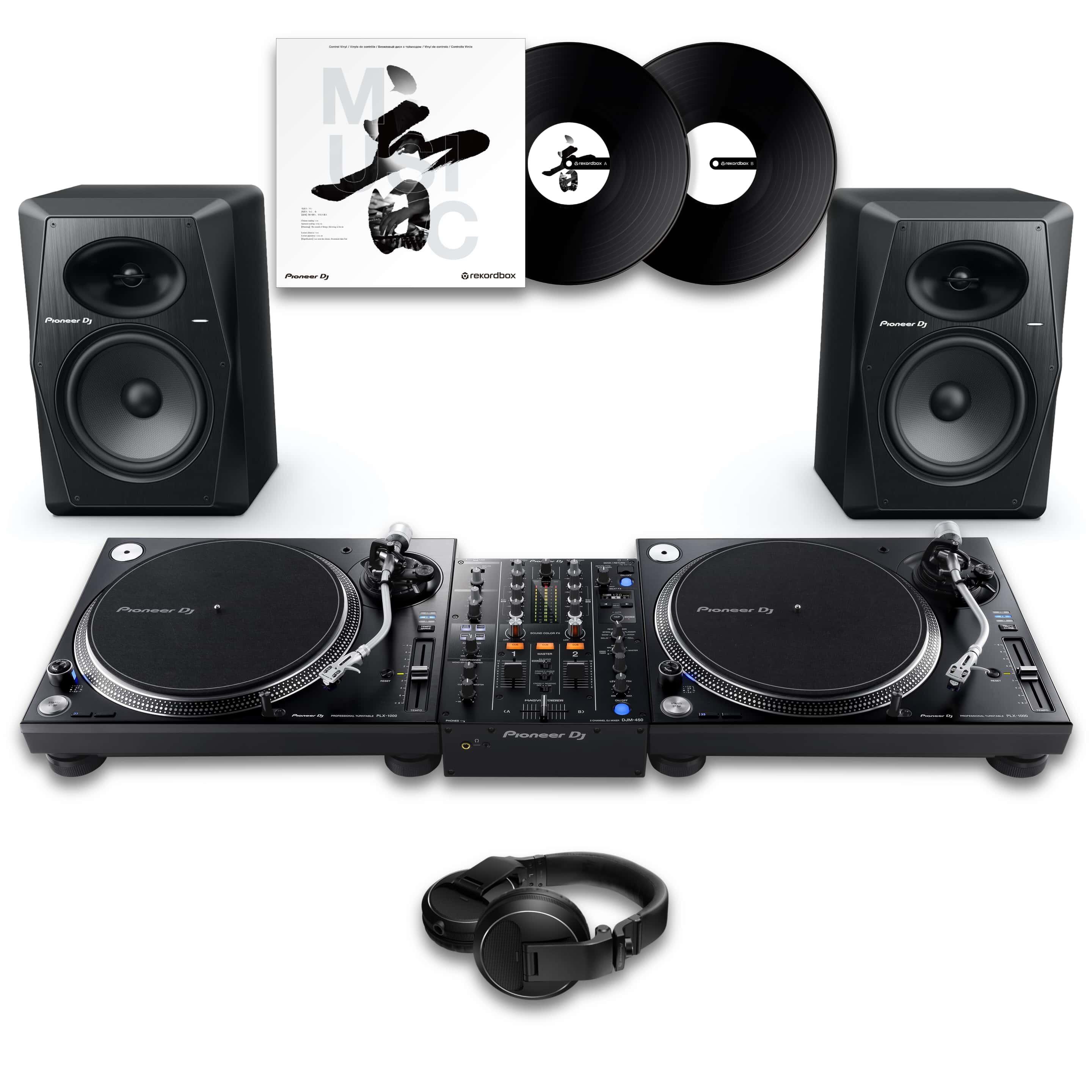 Pioneer DJ PLX-1000 & DJM-450 VM-80 Bundle