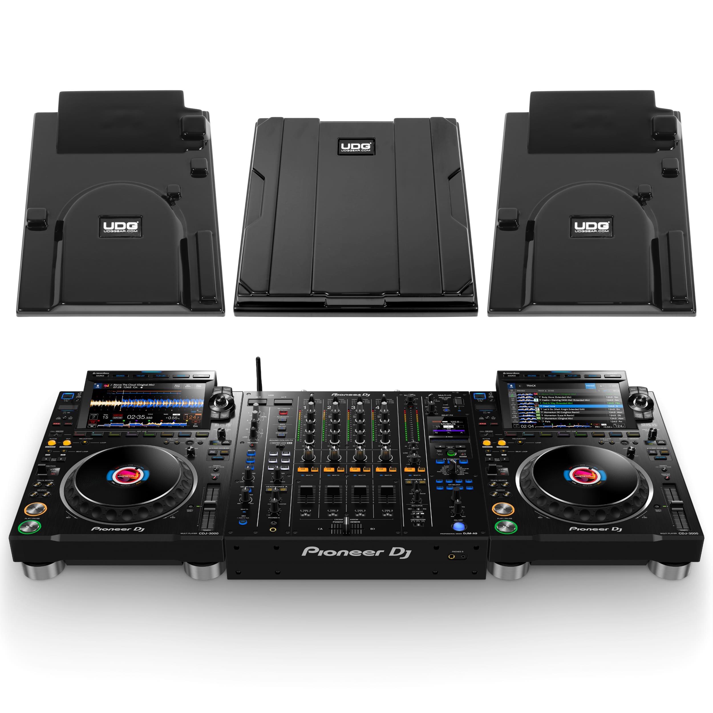 Pioneer DJ CDJ-3000 & DJM-A9 Set with UDG Covers