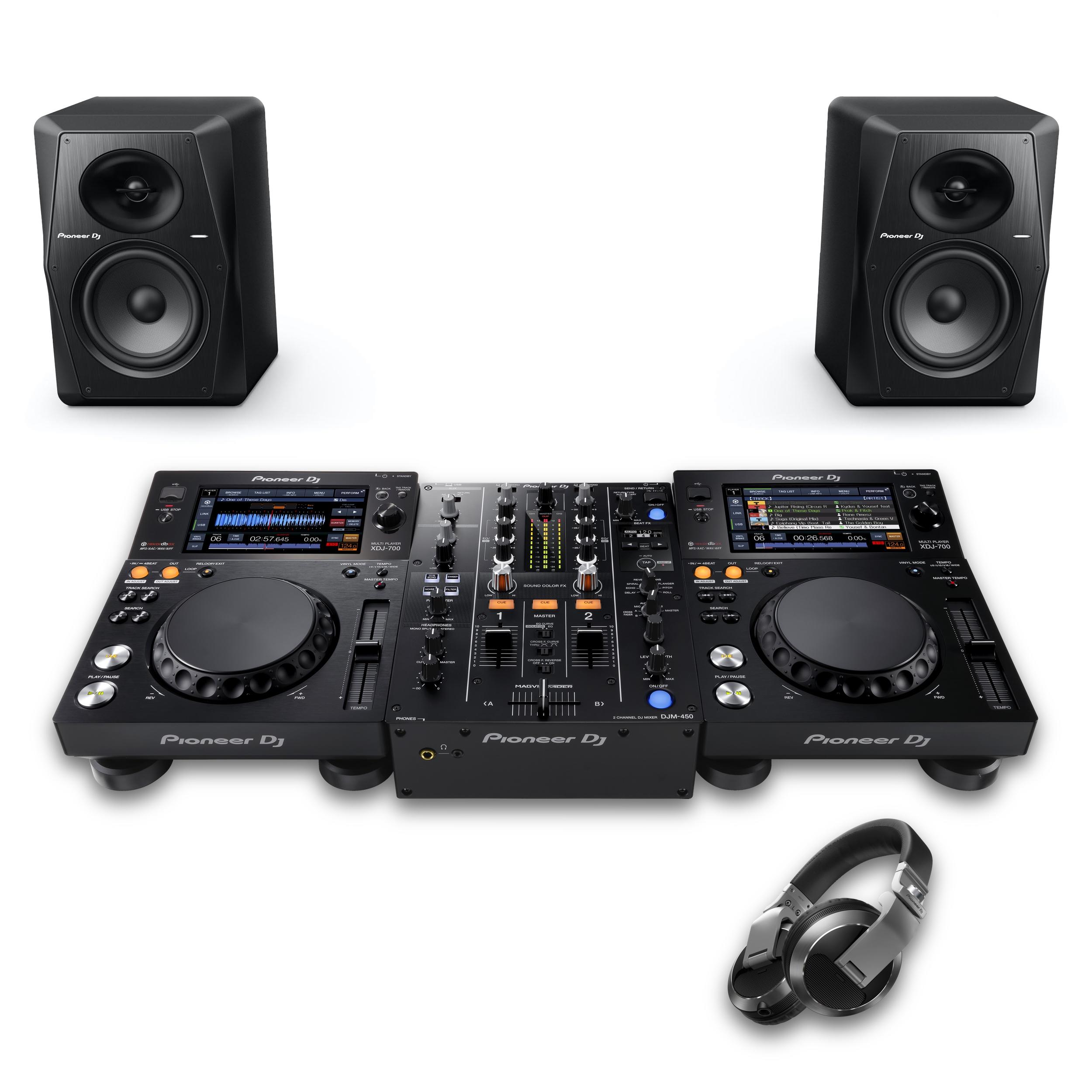 Pioneer DJ XDJ-700 & DJM-450 VM-70 Bundle