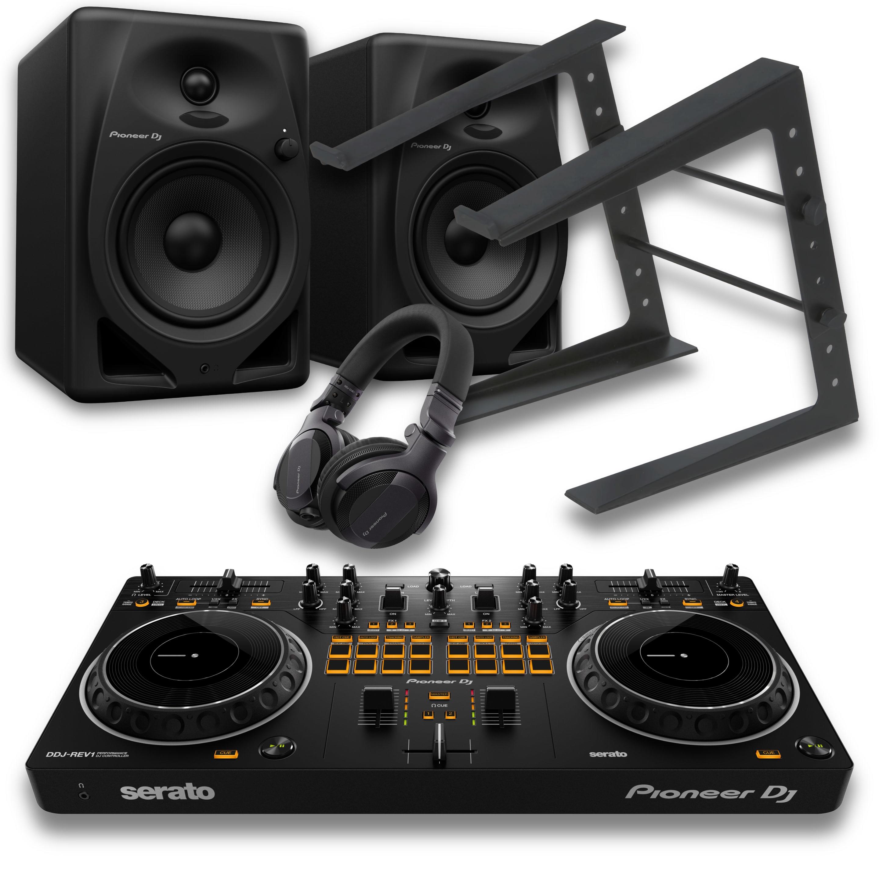 Pioneer DJ DDJ-REV1 & DM-50D Bundle