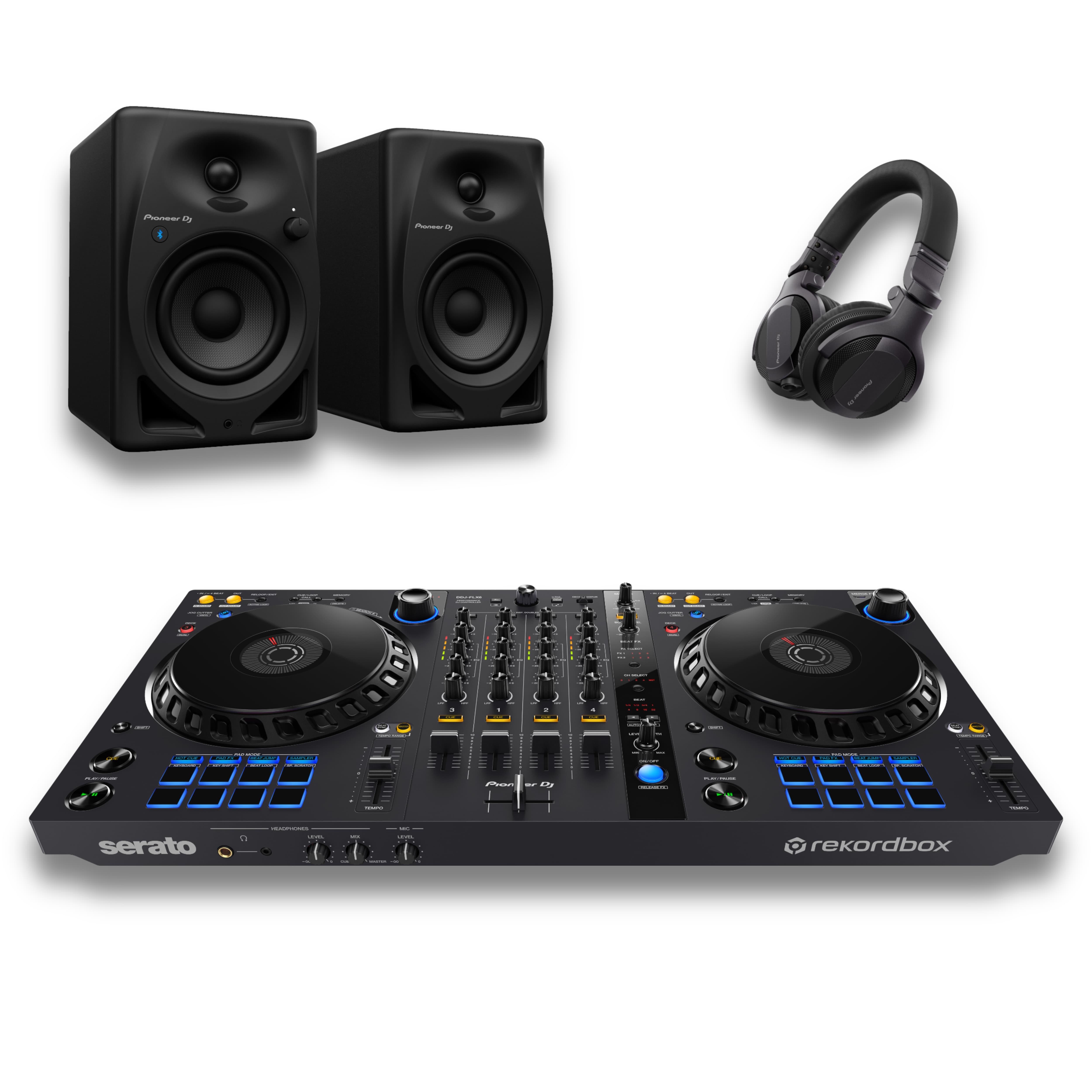 Pioneer DJ DDJ-FLX6 & DM-40D Bluetooth Bundle